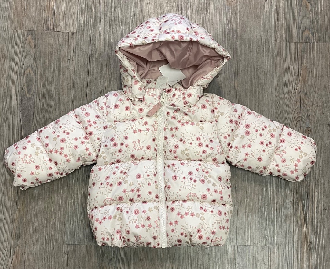 Floral H&M Puffer Jacket, 9M