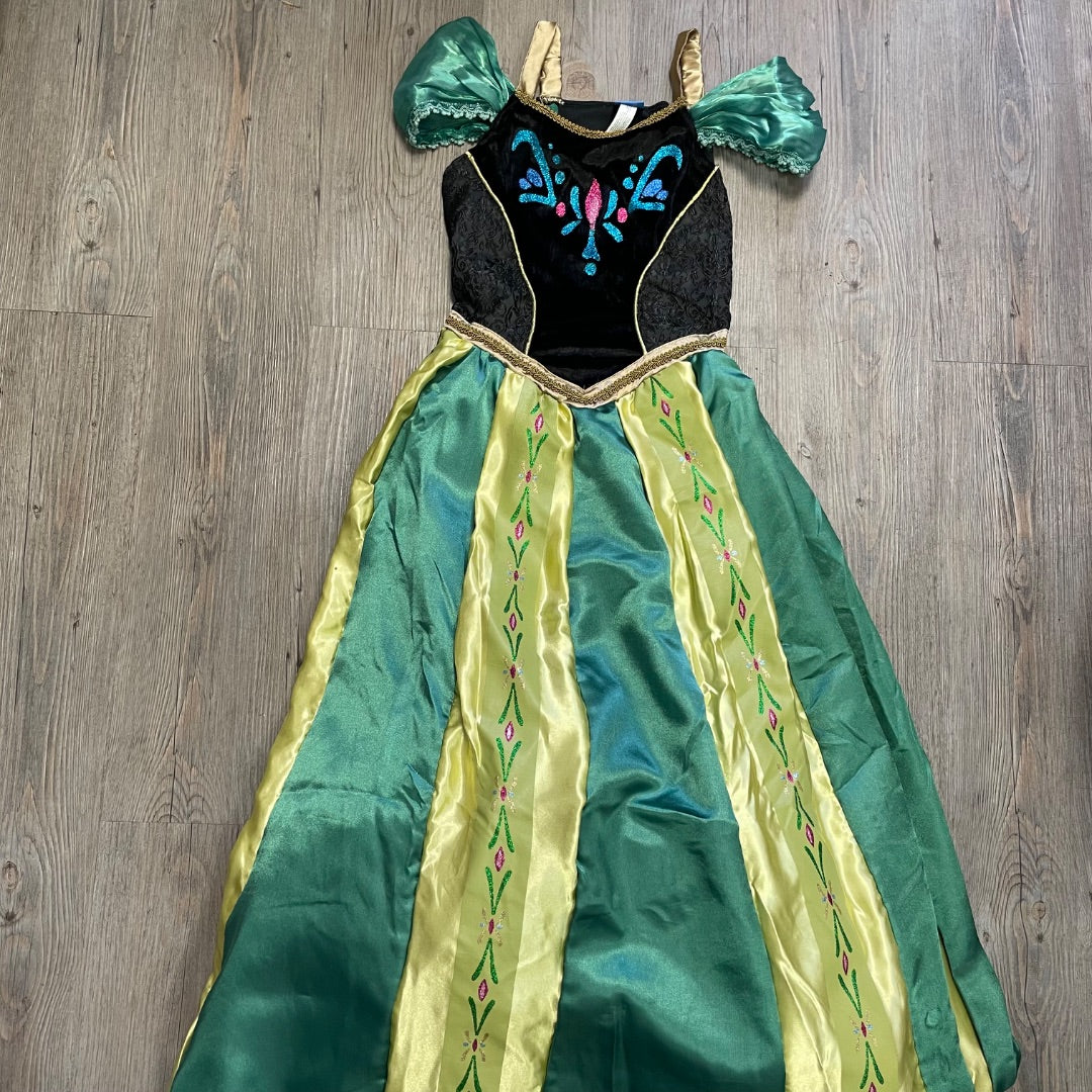 Green Disney Princess Anna - Frozen Costume, 12-14Y