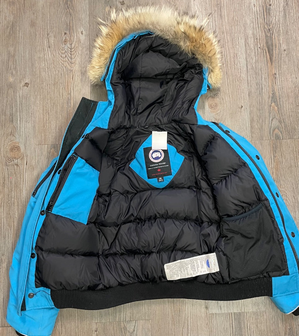 Blue Canada Goose Winter Bomber Jacket, 10-12Y
