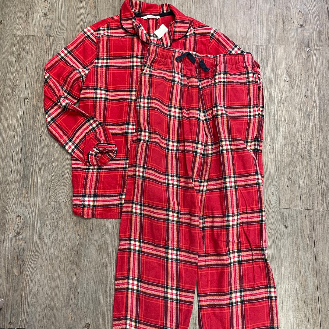 Plaid M&S 2PC PJ Set, 11-12Y