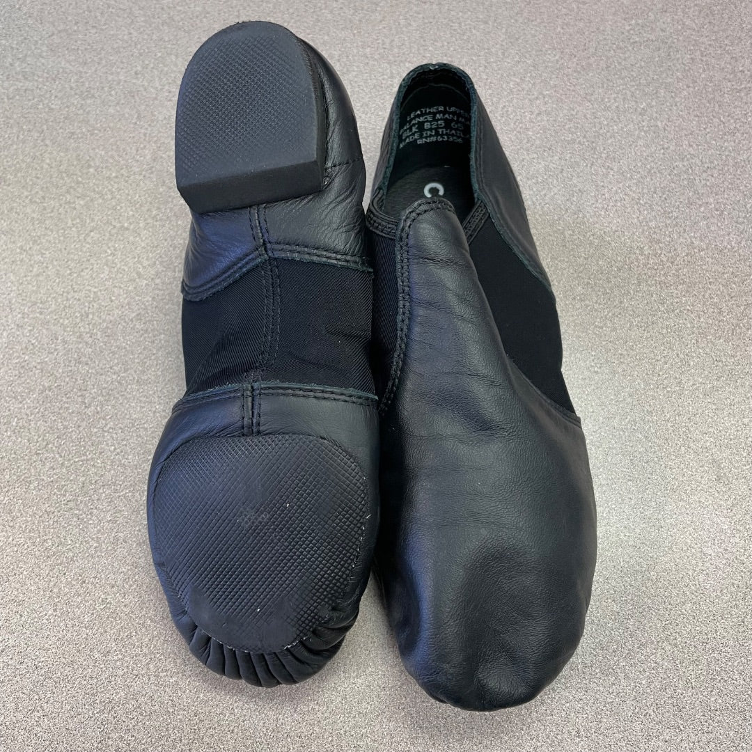 Black Capezio Jazz Shoes, 7.5Y Adult