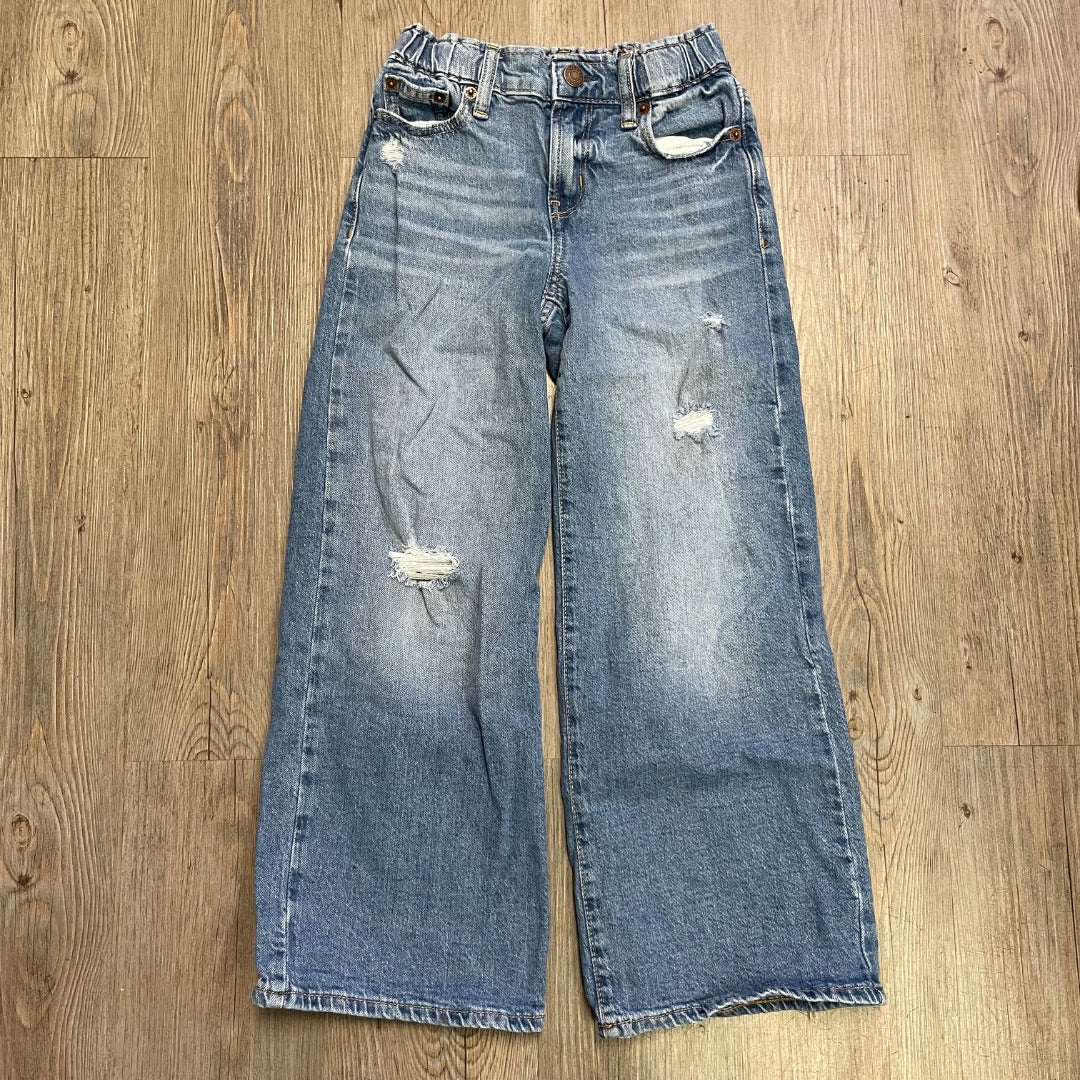 Blue Gap High Wide Leg Jeans, 7Y