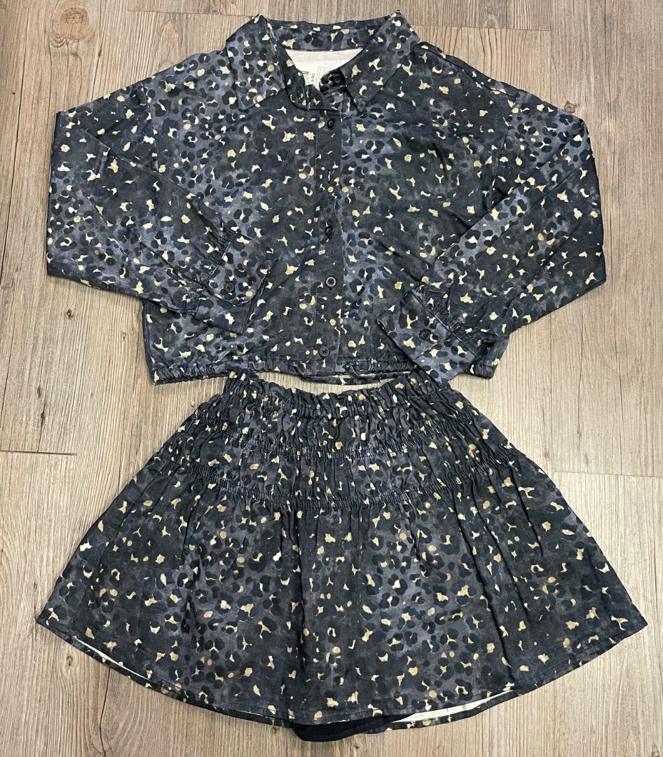 Leopard Zara 2PC Clothing Set, 8-9Y