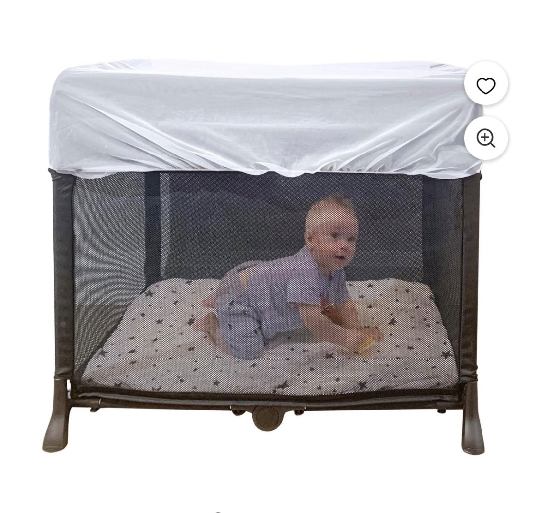 White Jolly Jumper Stroller & Playard Net, 48*48