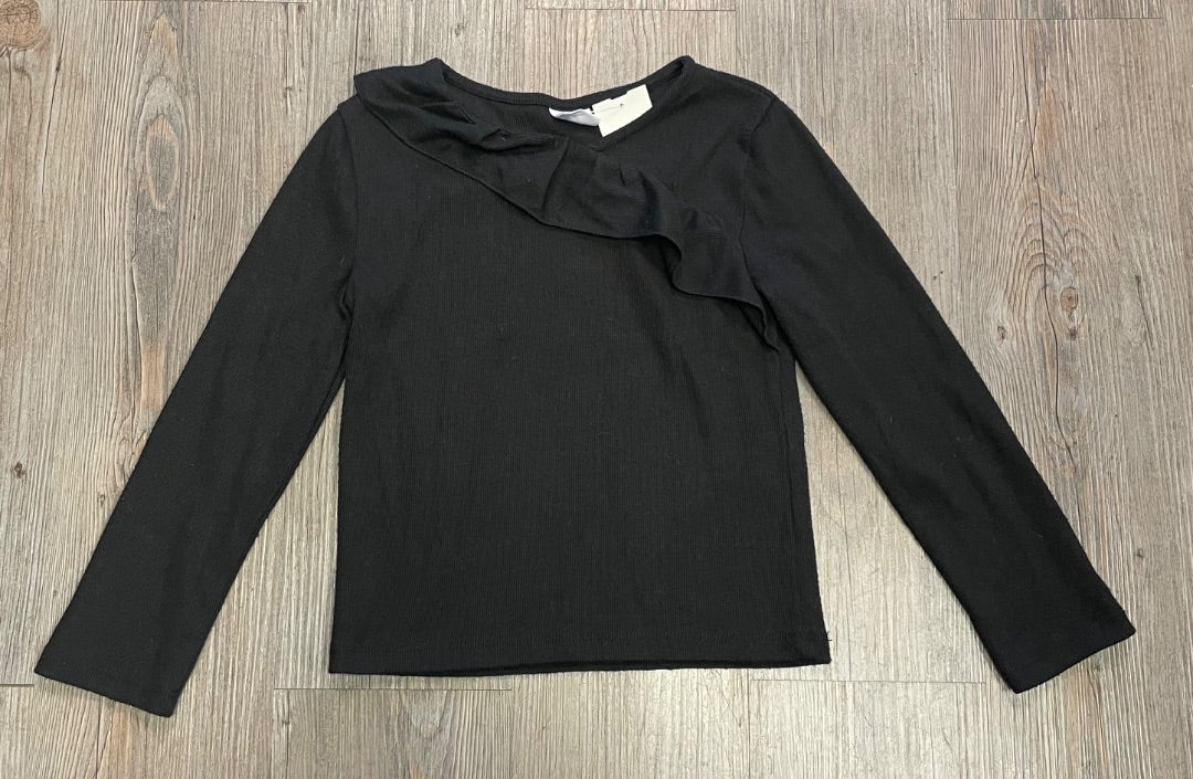Black Zara Long Sleeve Knit Top, 8Y