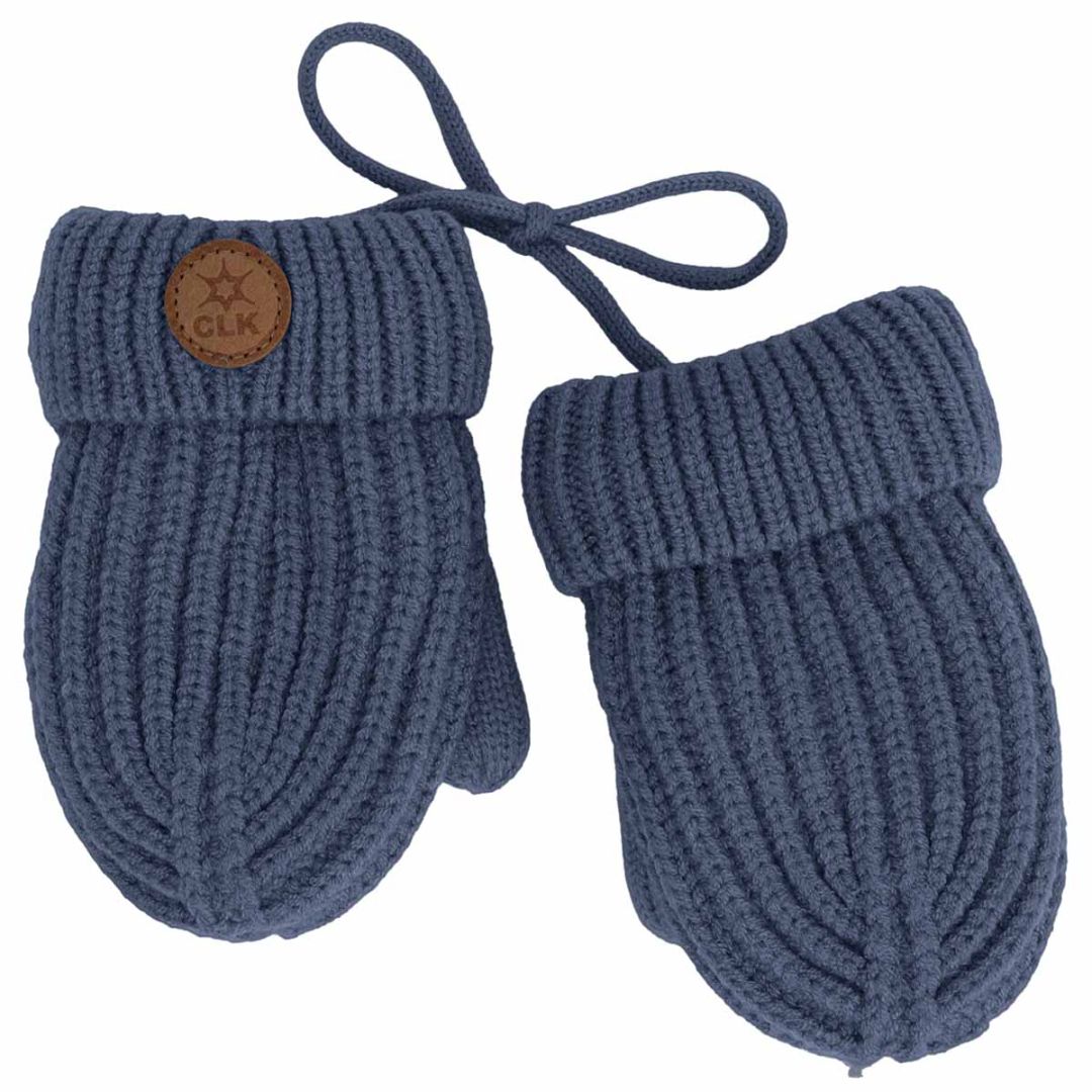 Blue CaliKids Knit Soft Touch Mitten, 9-18M