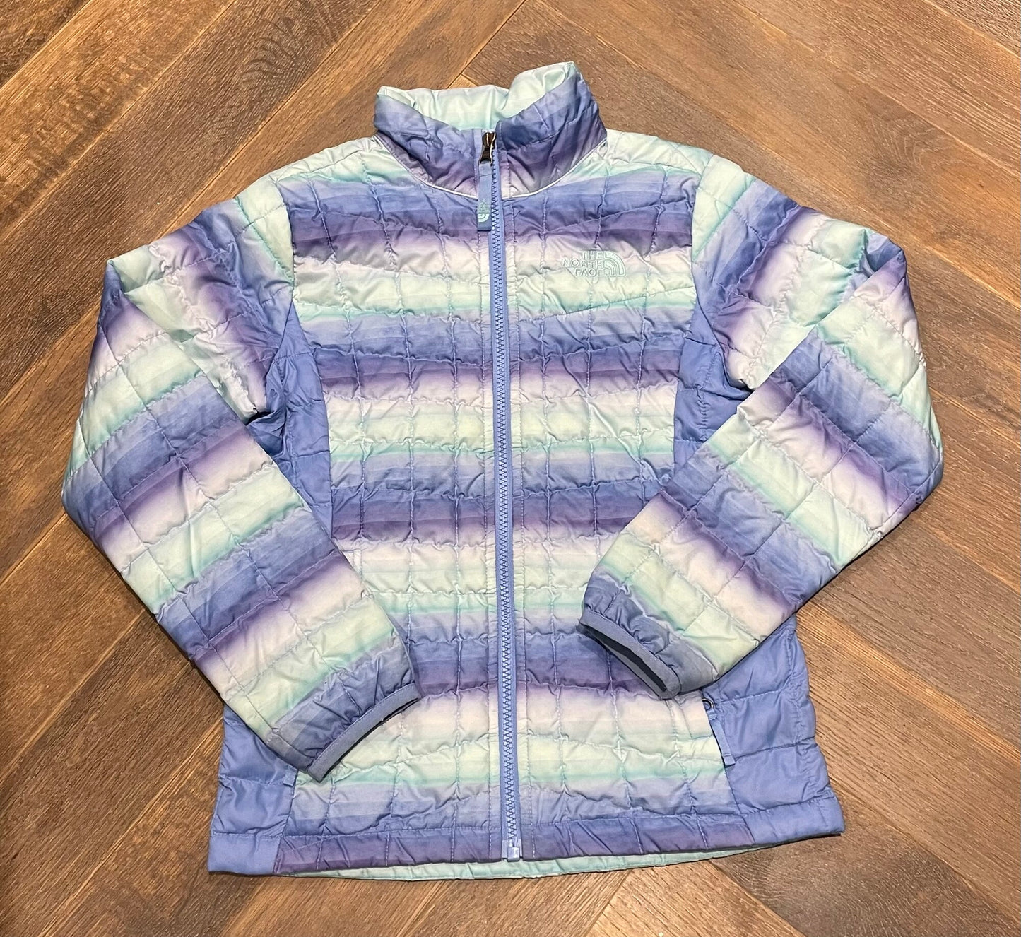 Multi Northface Puffer Jacket, 7-8Y