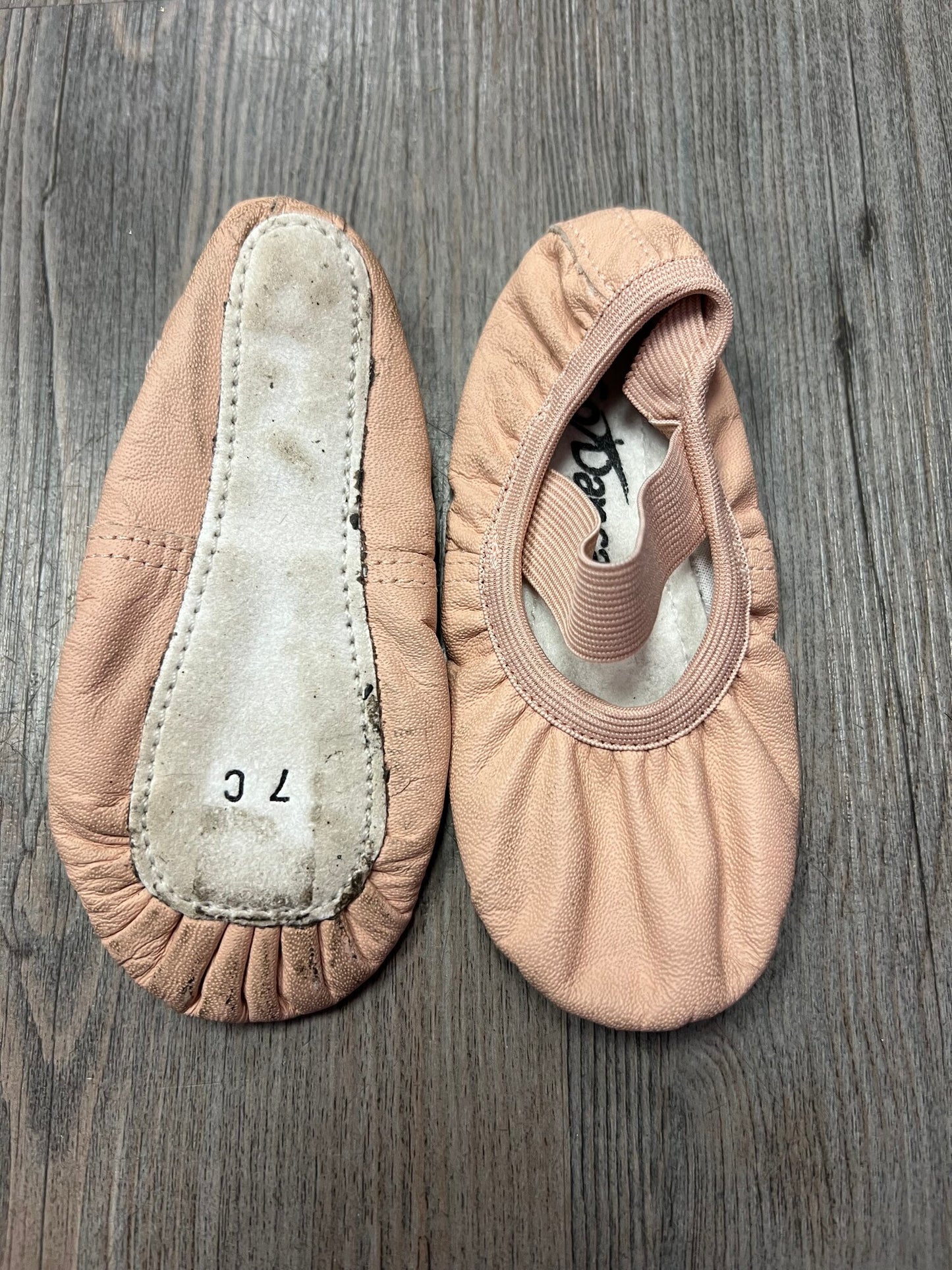 Pink So Danca Ballet Shoes, 7T