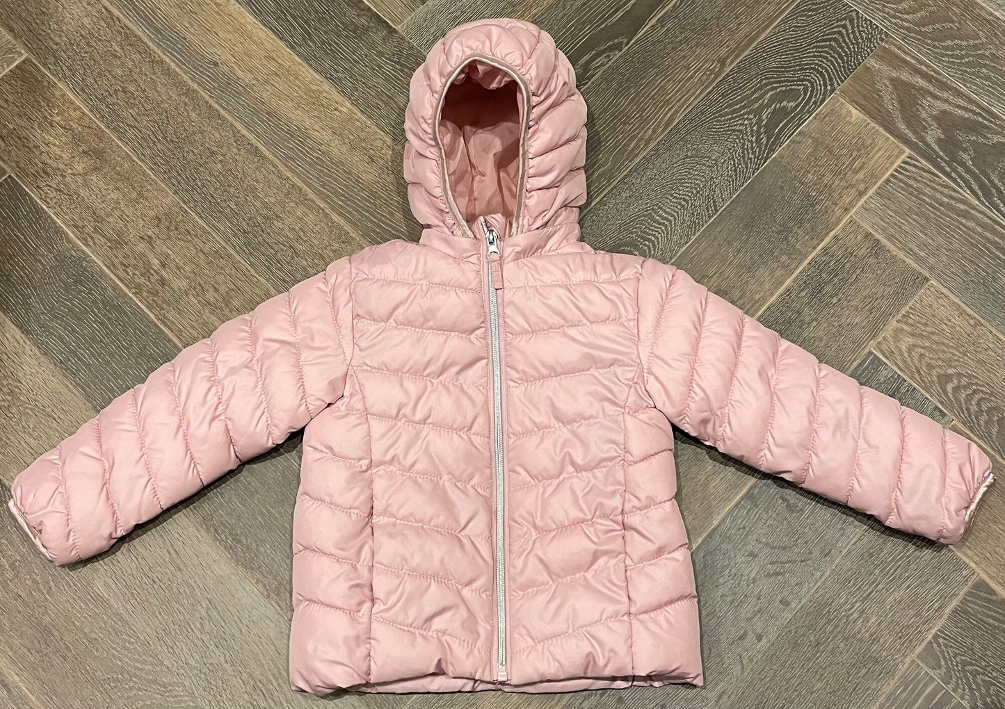 Pink H&M Puffer Jacket, 4Y