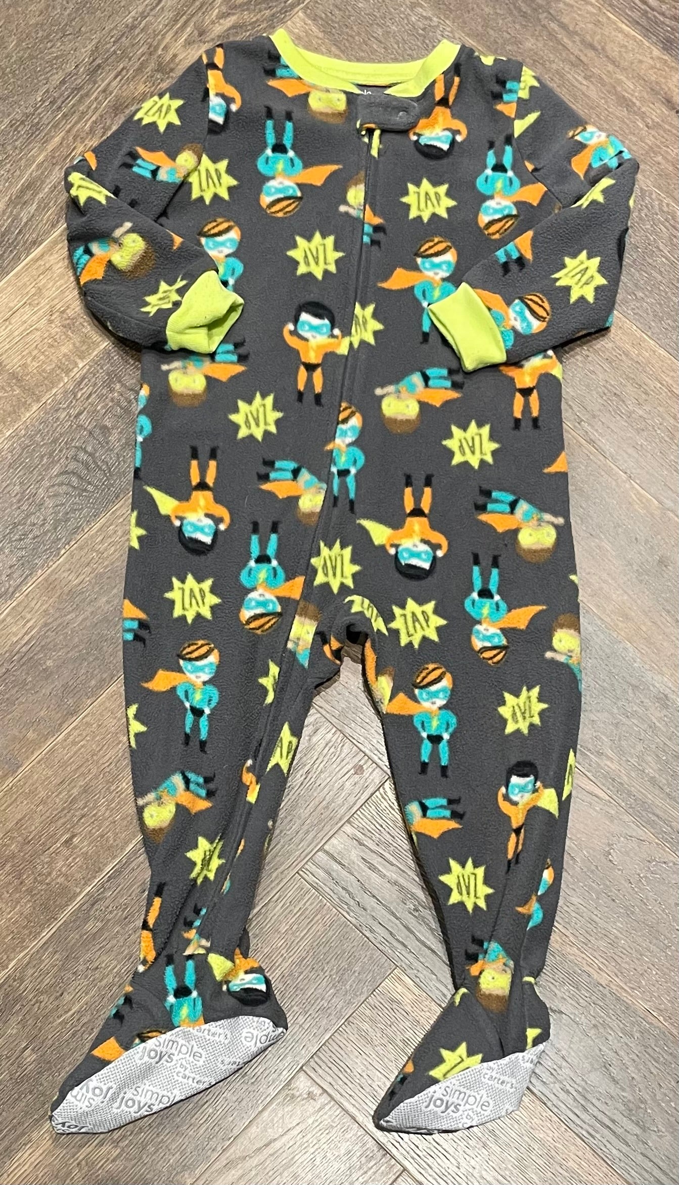 Multi Carters Pj Onesie, 2Y