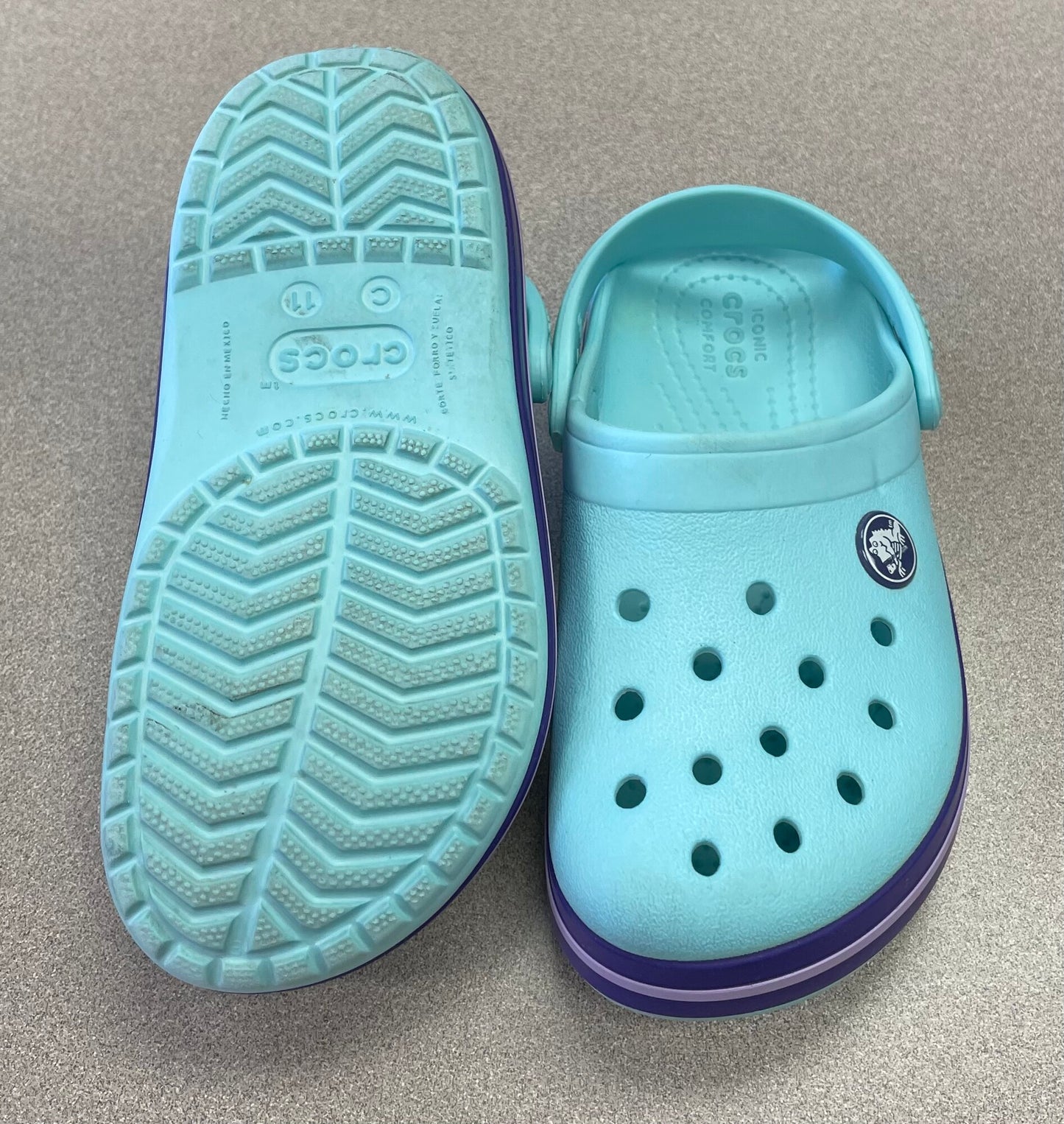 Mint Crocs Clog, 11Y