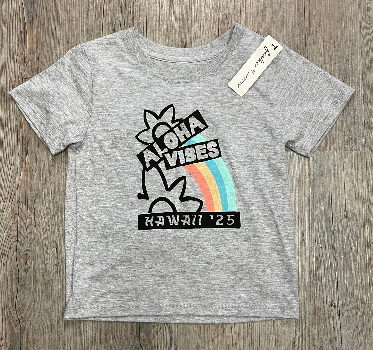 Grey F4A Aloha Vibes Tee, 6-7Y