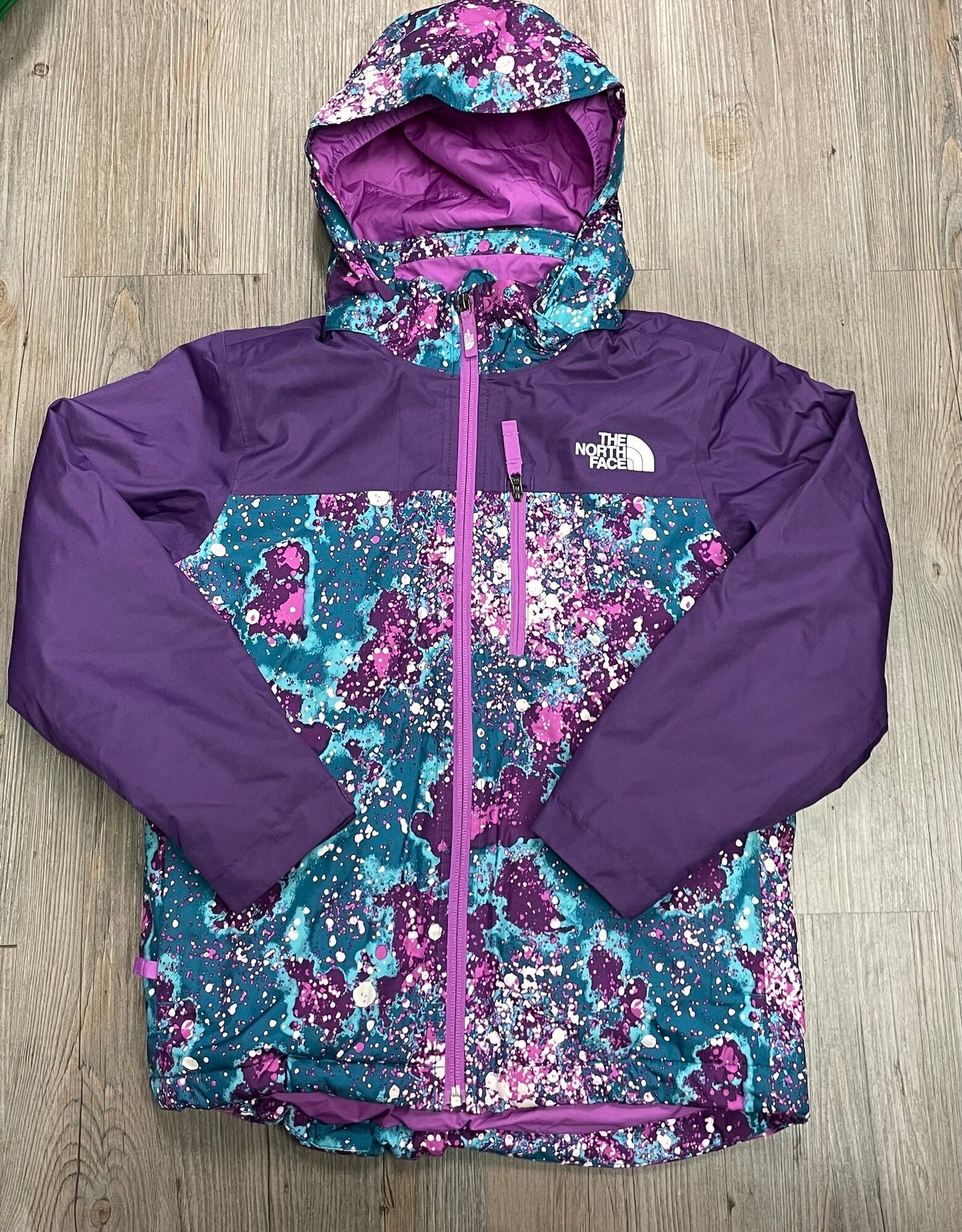 Purple Northface Ski Jacket, 7-8Y