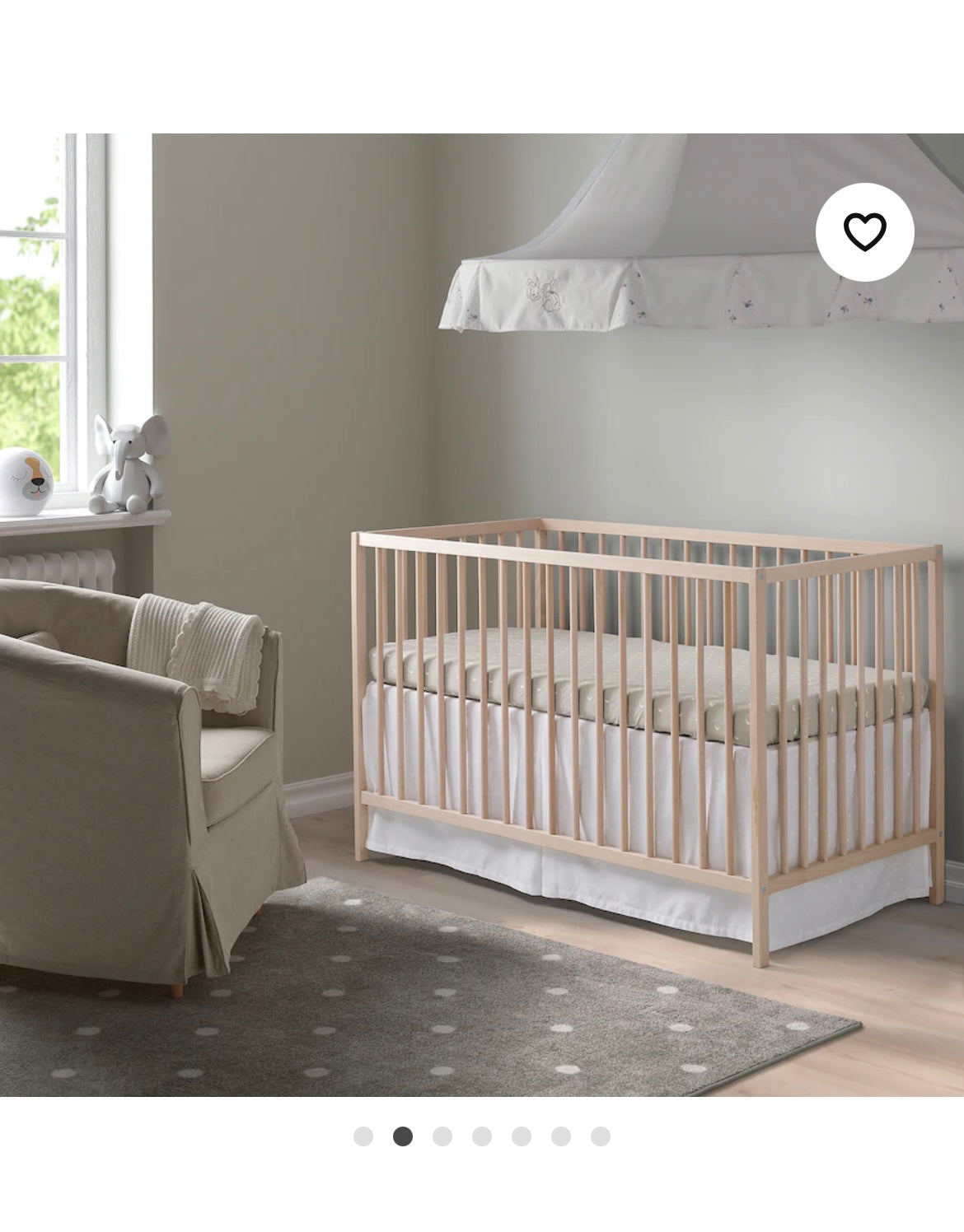 Beech Ikea Crib (no Mattress), Sniglar