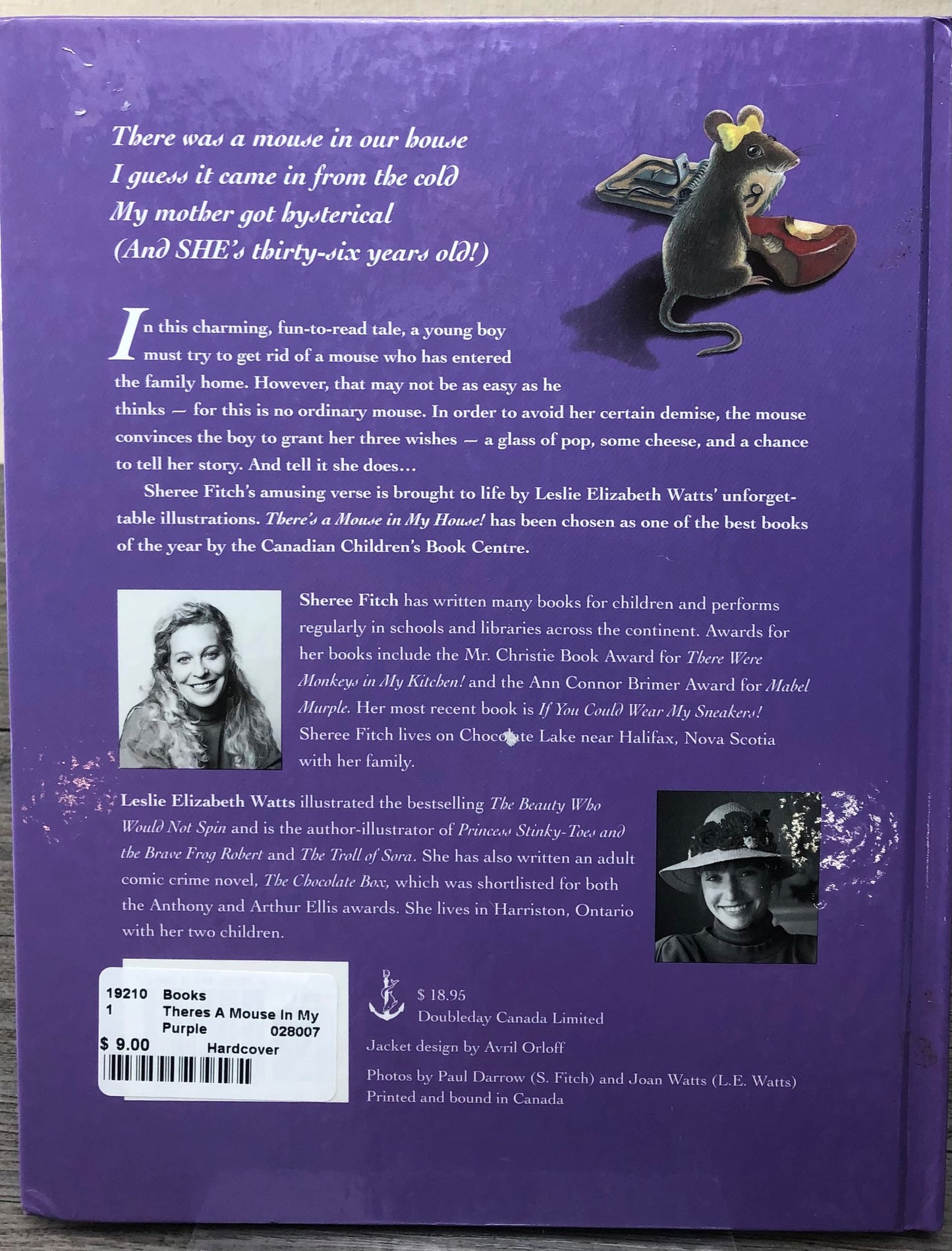 Purple Theres A Mouse In My Hous, Hardcover