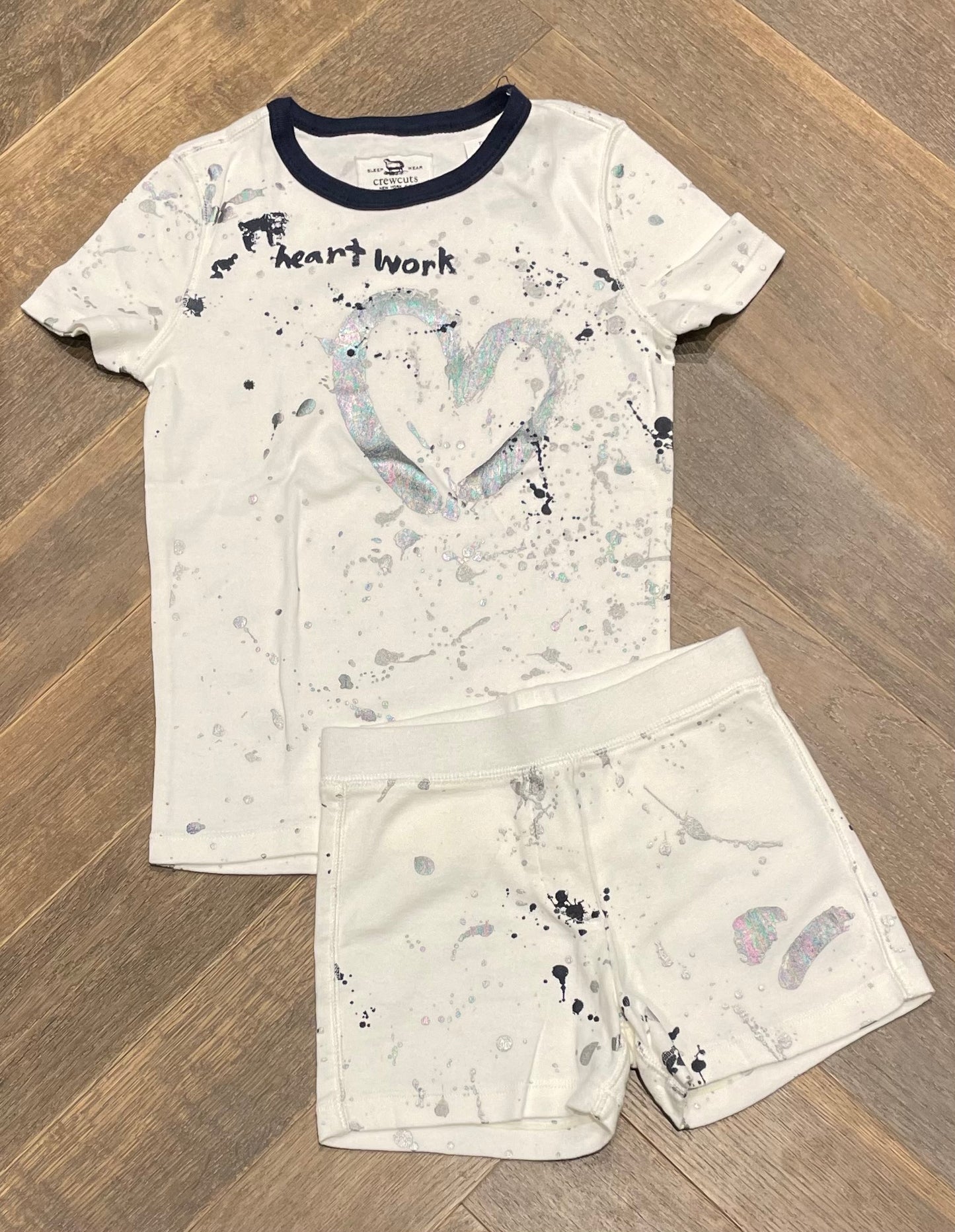 Multi Crewcuts Pj 2pc Set, 7Y