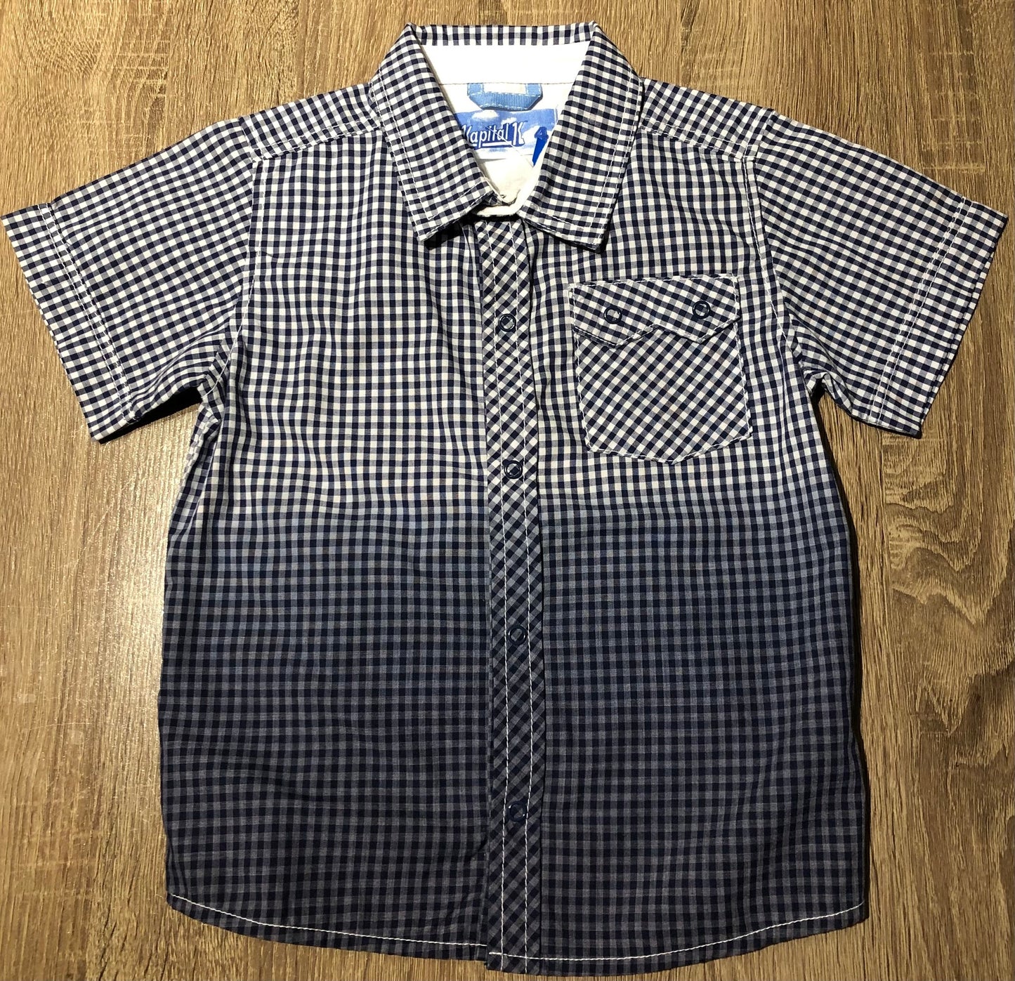 Checkere Kapital K Shirt, 4Y