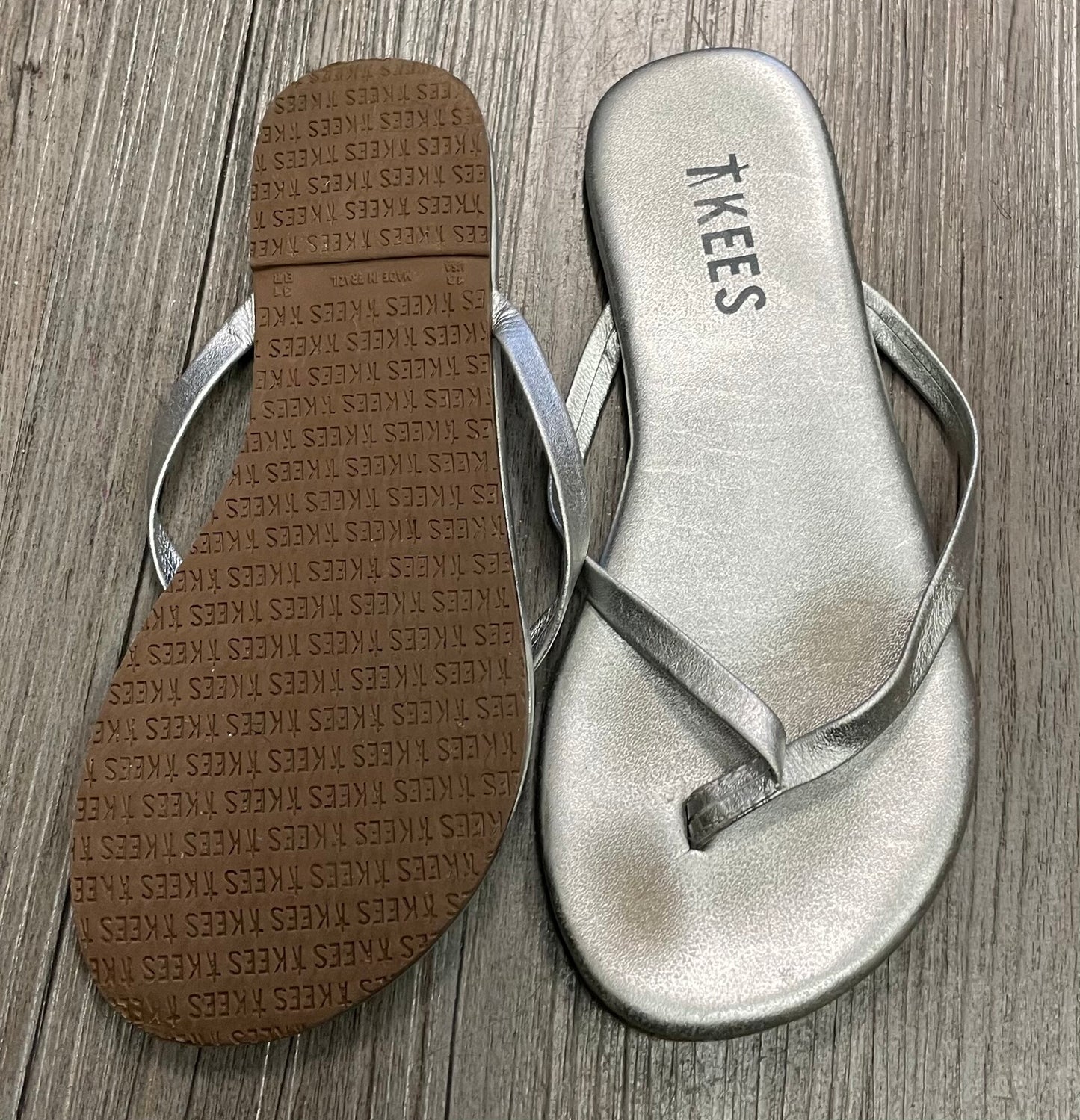 Silver Tkees Flip Flop, 13Y