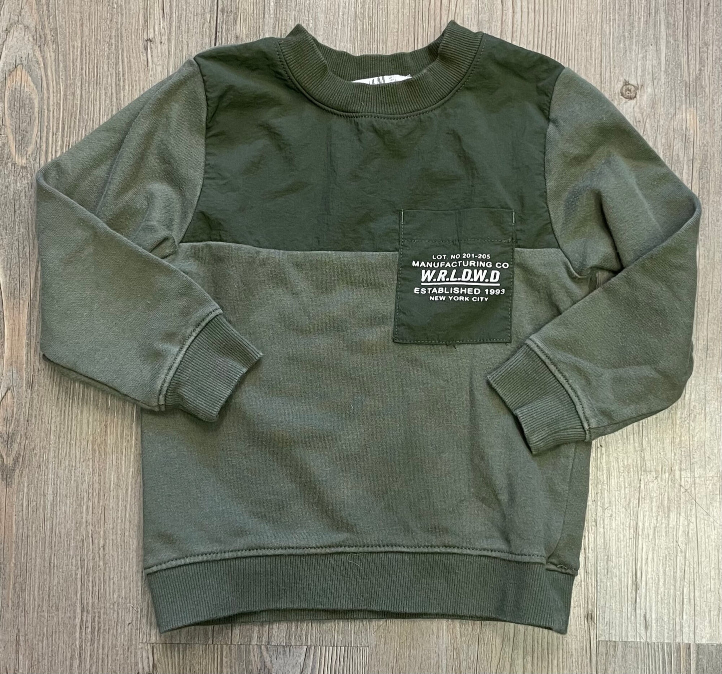 Green H&M Sweatshirt, 3-4Y