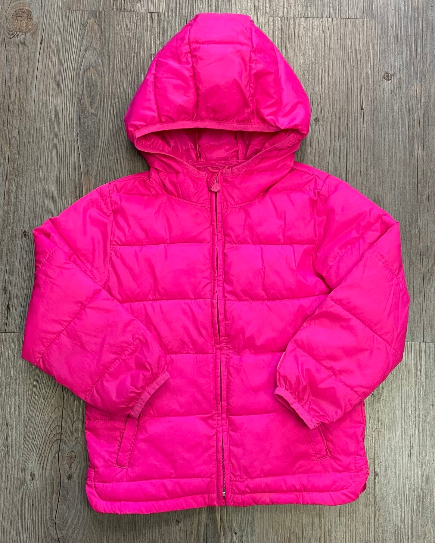 Pink Gap Puffer Jacket, 5Y