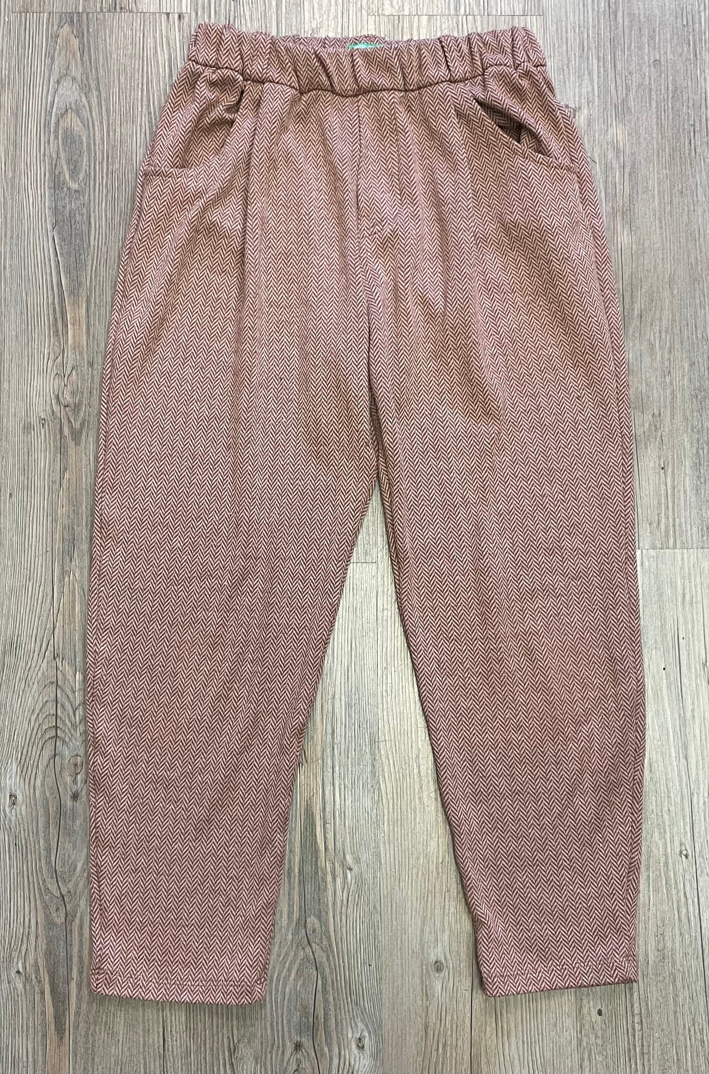 Brown Benetton Pants, 8-9Y