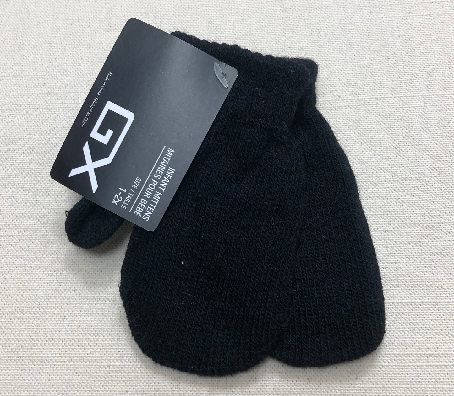 Black GX Toddler Mitten, 2-3Y