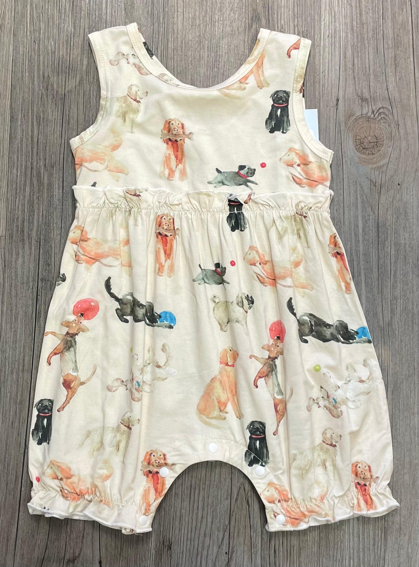 Dogs Tickety- Boo Romper, 6-9M
