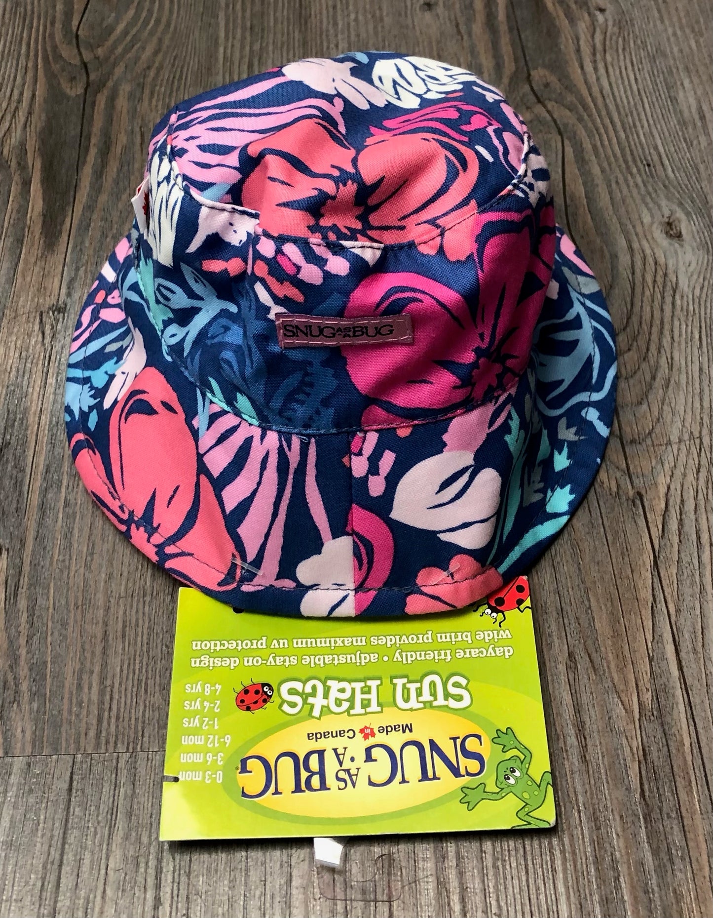 Floral Tropical Breeze Sun Hat, 0-3M