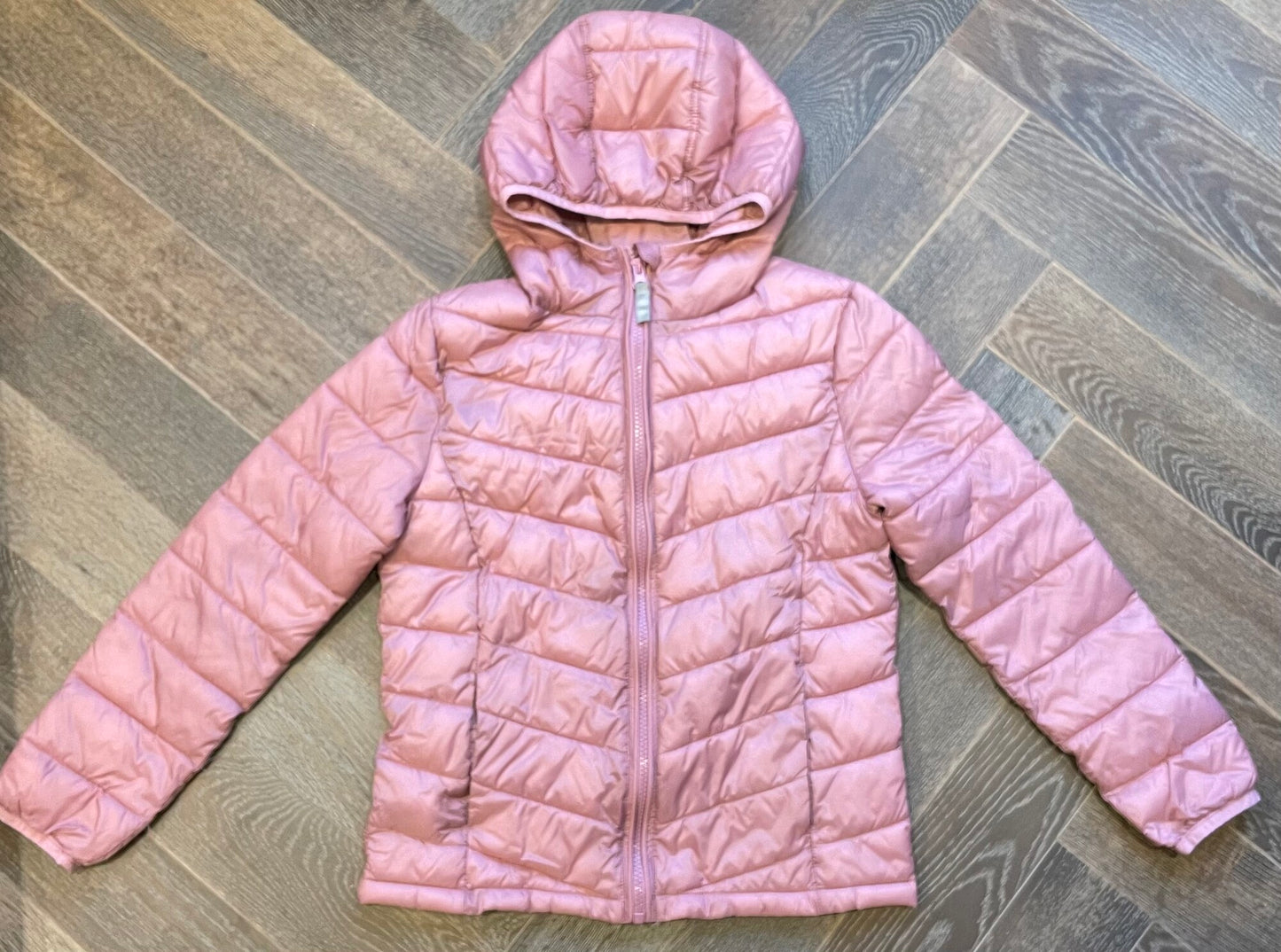 Pink Just Kidding Puffer Jacke, 10Y