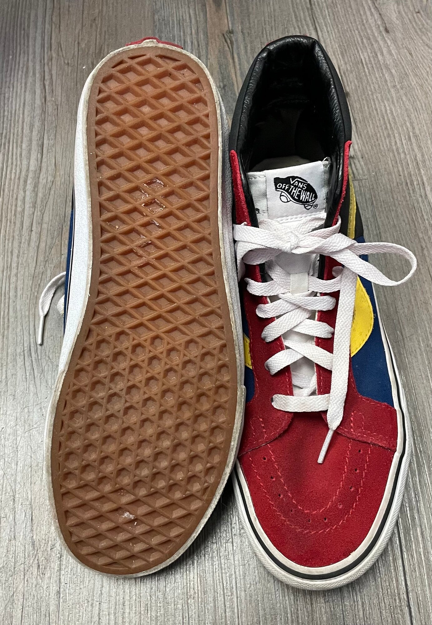 Multi Vans Suede Hightop Shoes, 9Y