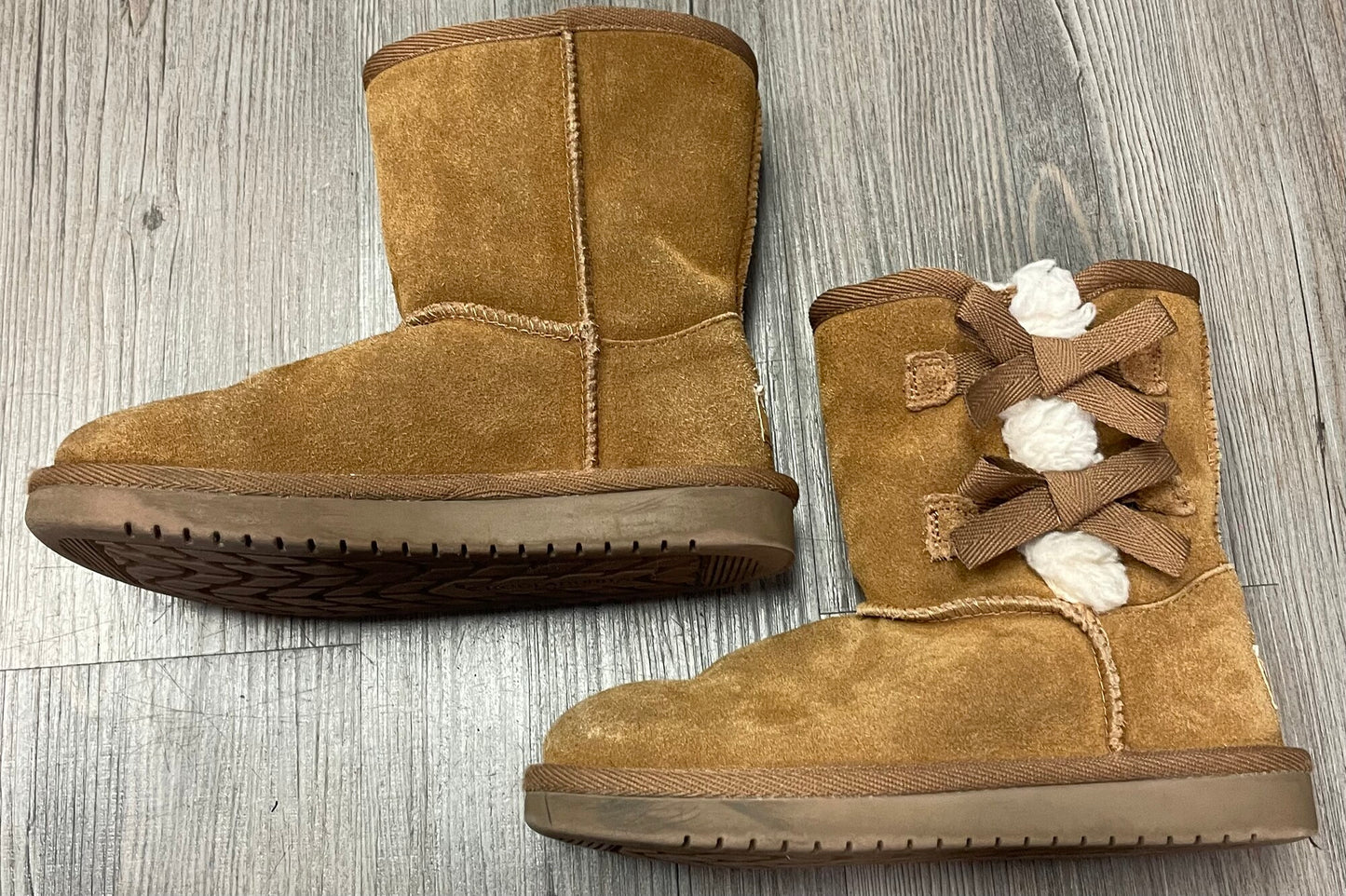 Brown Koolaburra Suede Boots, 13Y