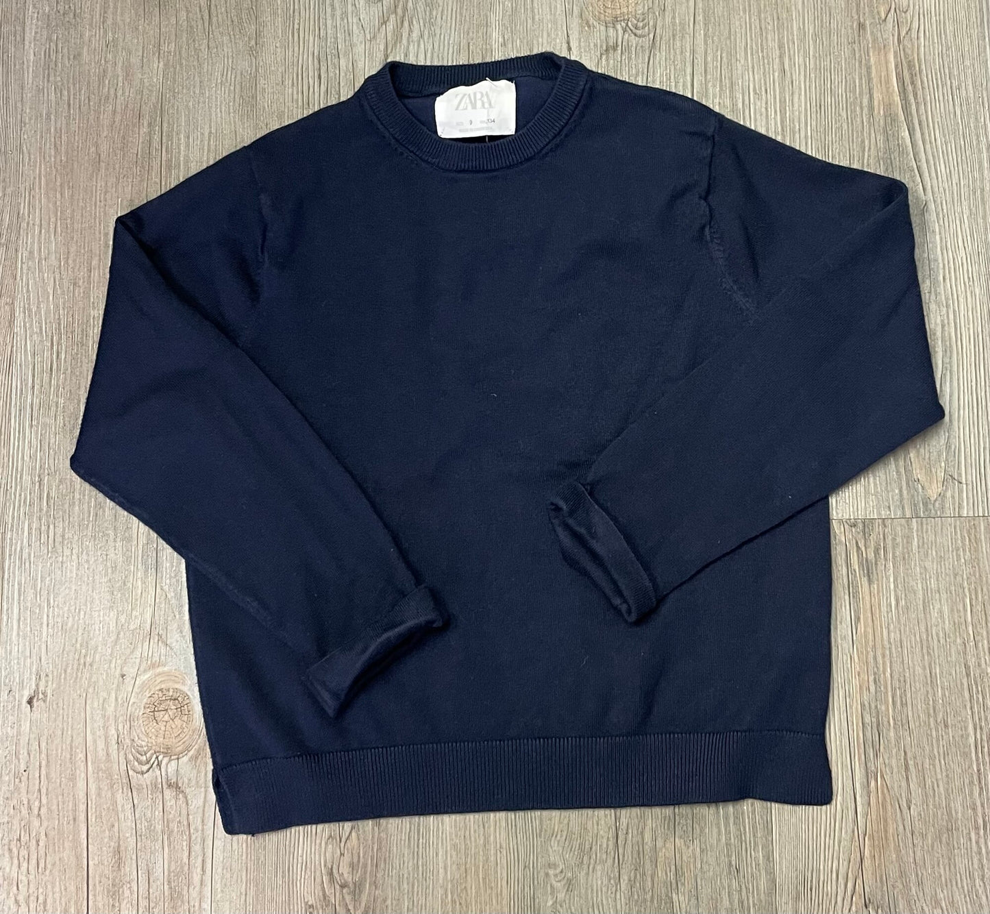 Navy Zara Knit Sweater, 9Y