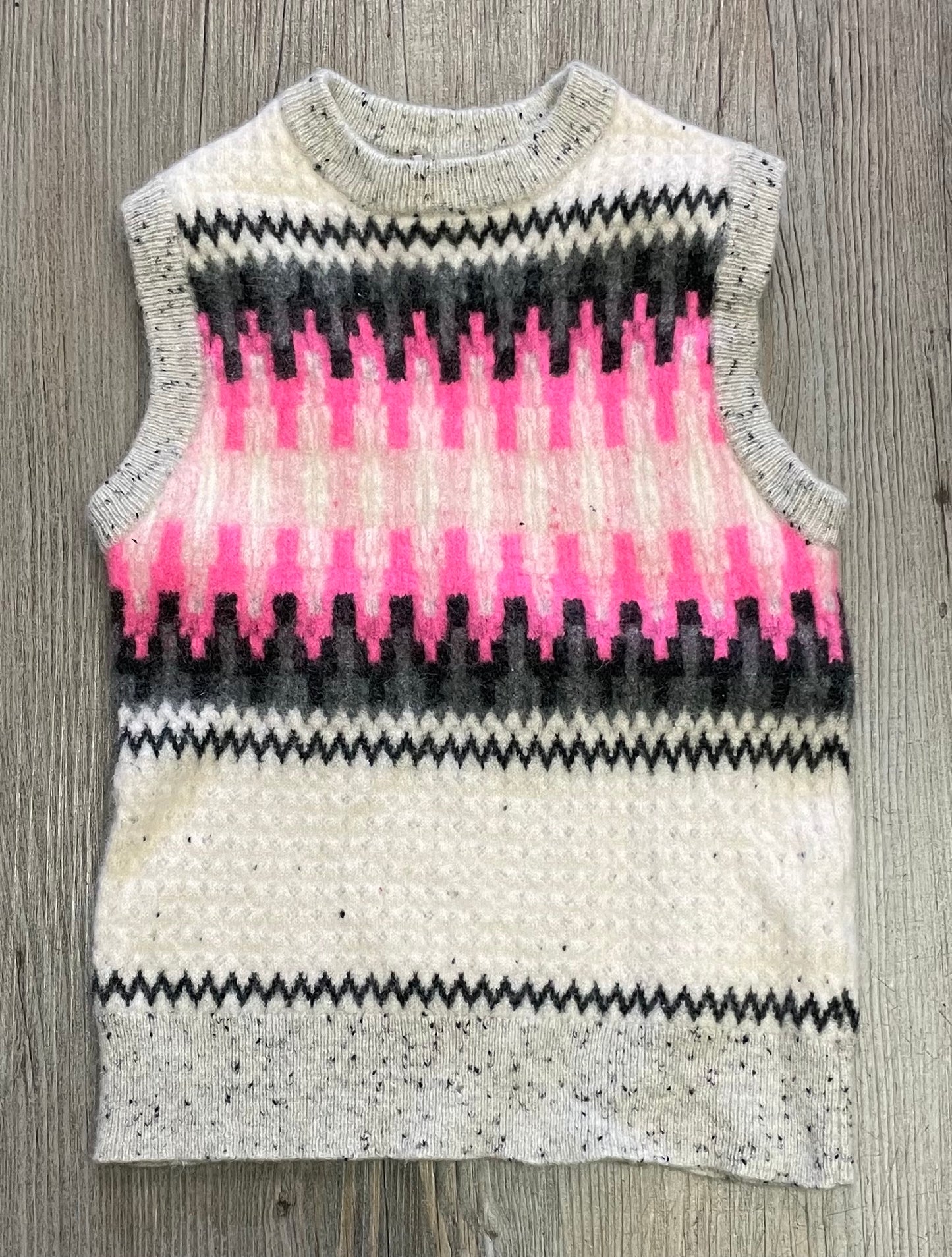 Multi Brobie Cashmere Vest, 6Y