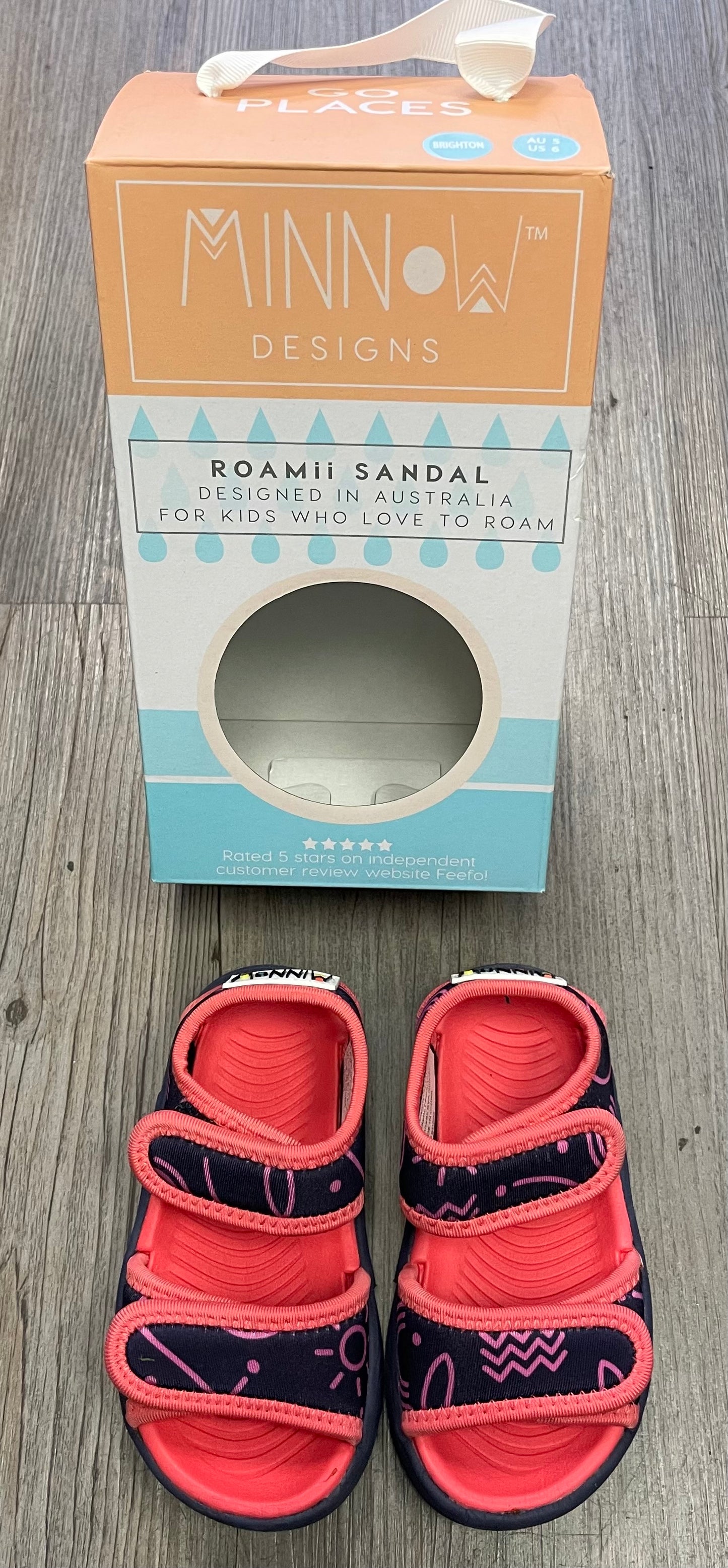 Blue Minnow Brighton Sandals, 6T