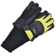 Lime Snowstoppers Nylon Glove, Age 10-14Y