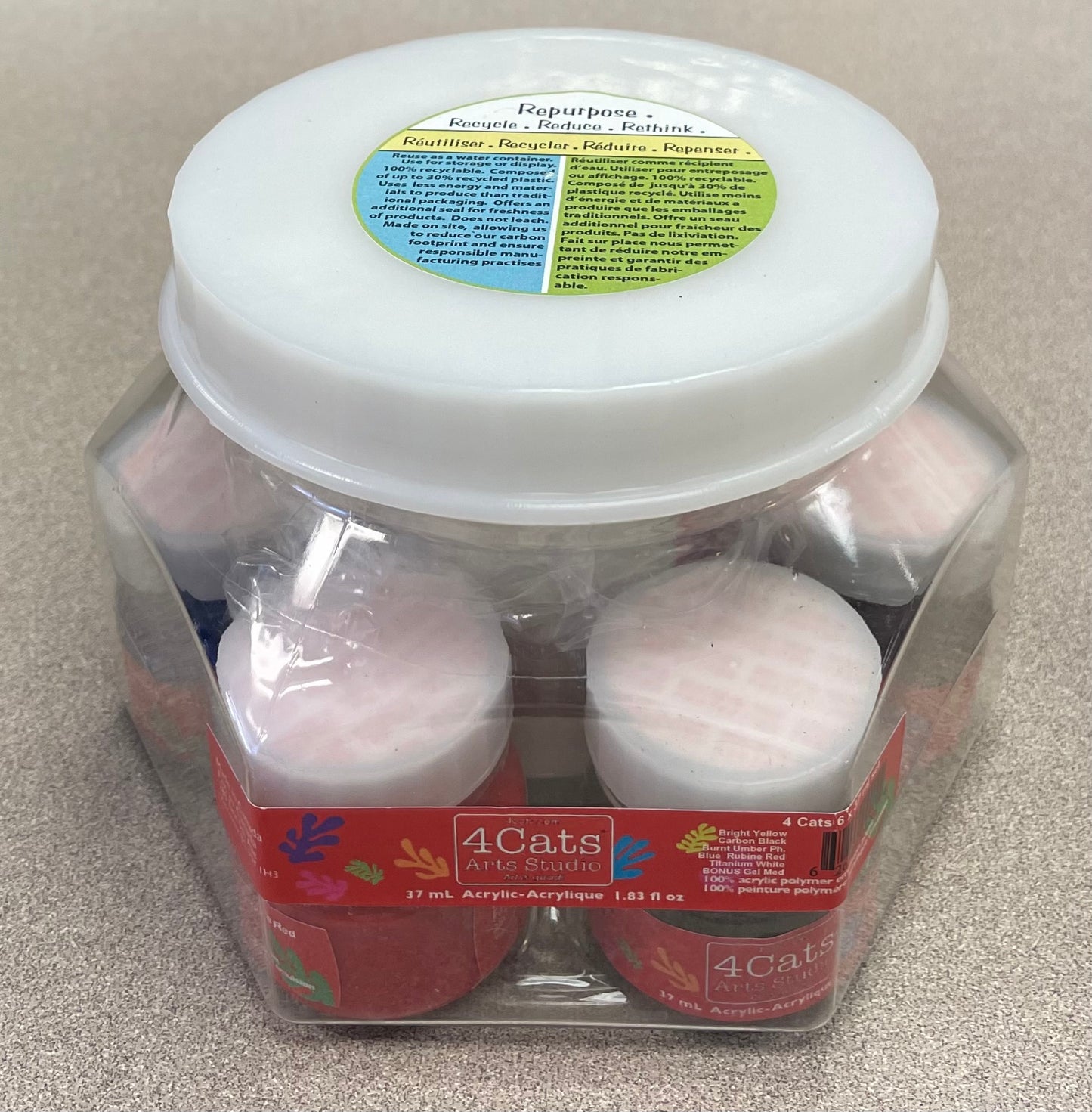 Multi 4 Cats Acrylic Paint, NEW