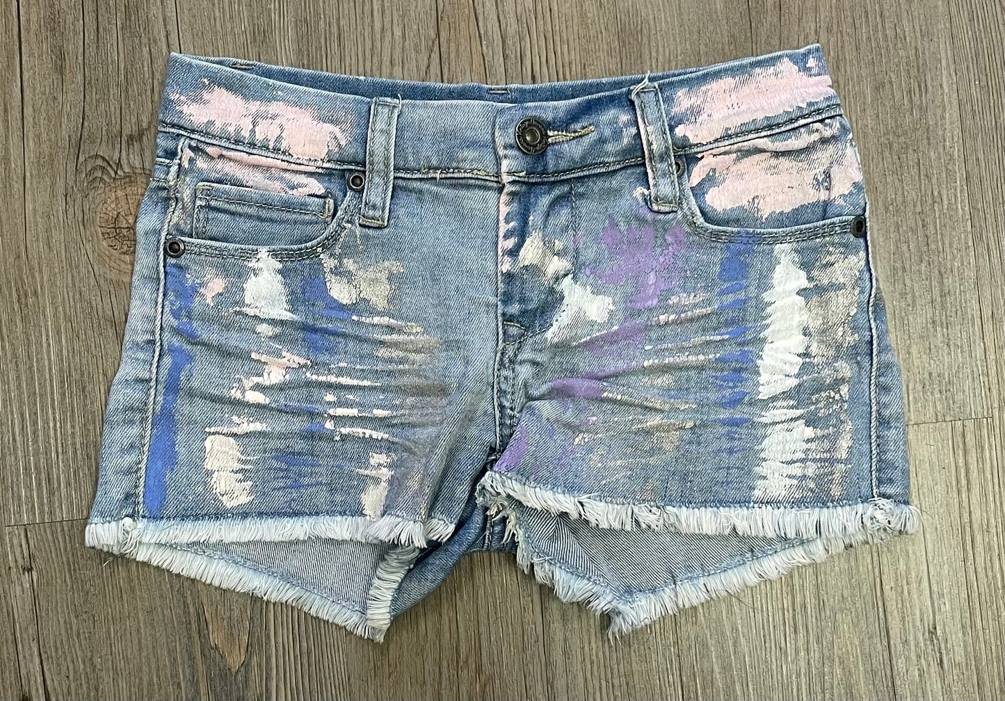 Blue Vintage Havana Shorts, 8Y