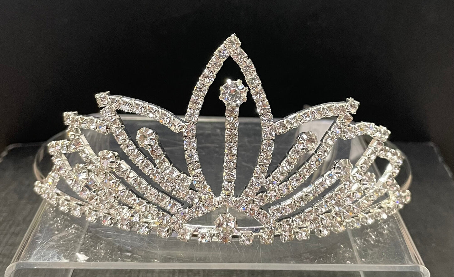 Silver Tiara - Jeweled Crown #10, Headband