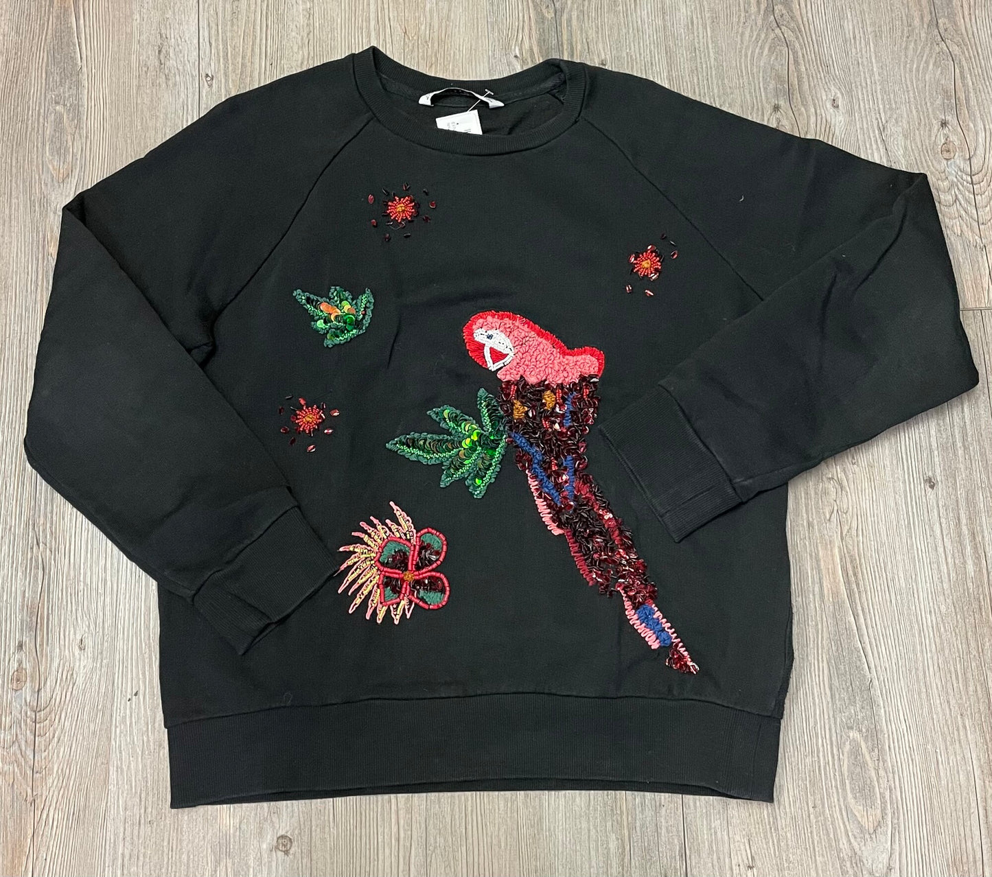 Black Zara Sequins Sweatshirt, 14Y+