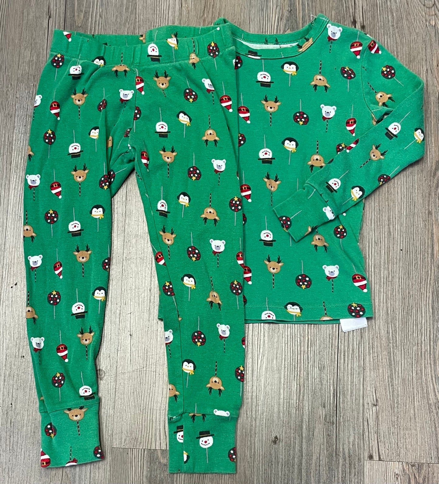 Green Gap Holiday Pj Set, 6Y