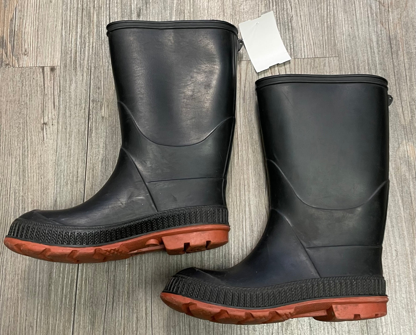 Black Black Rain Boots, 12Y