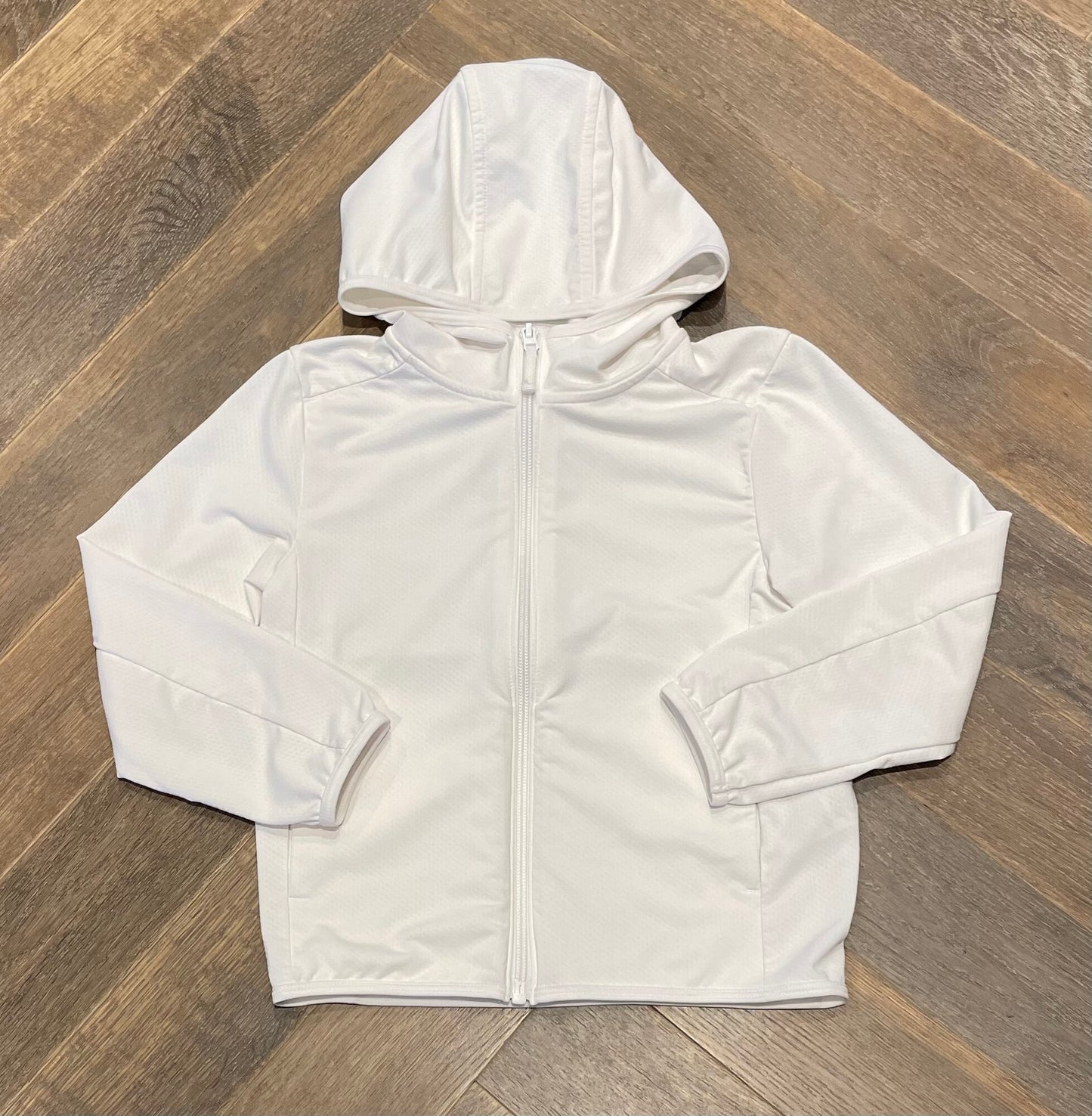 White Uniqlo Active Jacket, 3-4Y