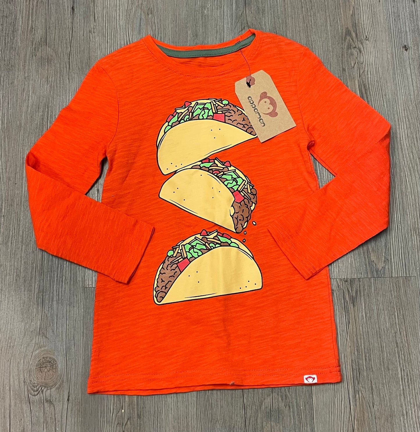 Orange Appaman LS Tee, 6Y