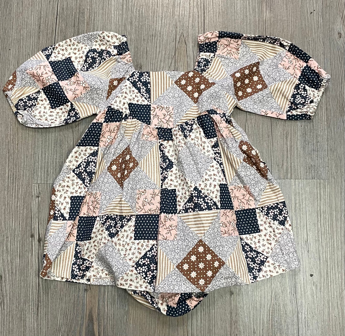 Multi Rylee+cru Dress+ Bloomer, 6-12M