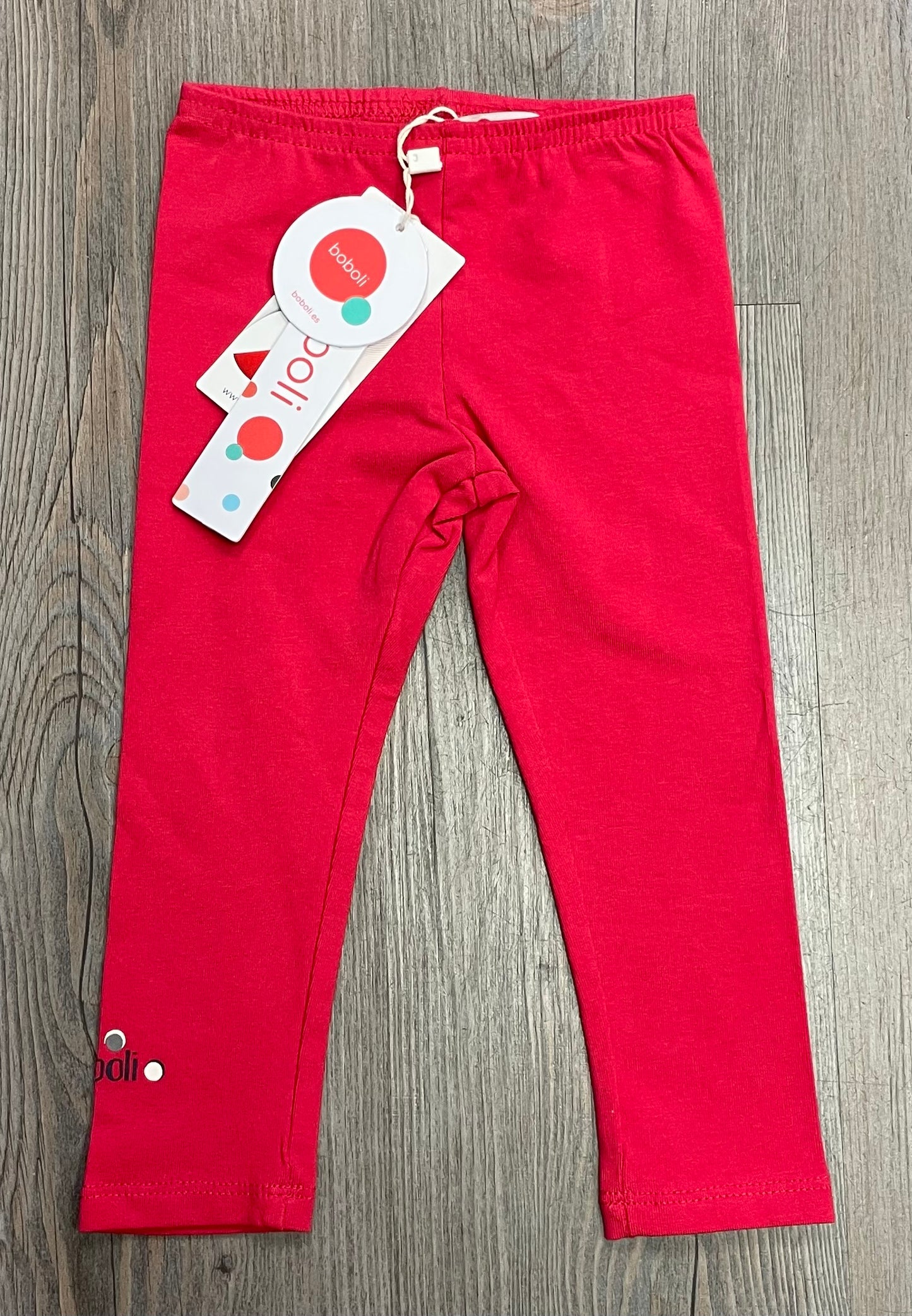 Red Boboli Legging, 12M