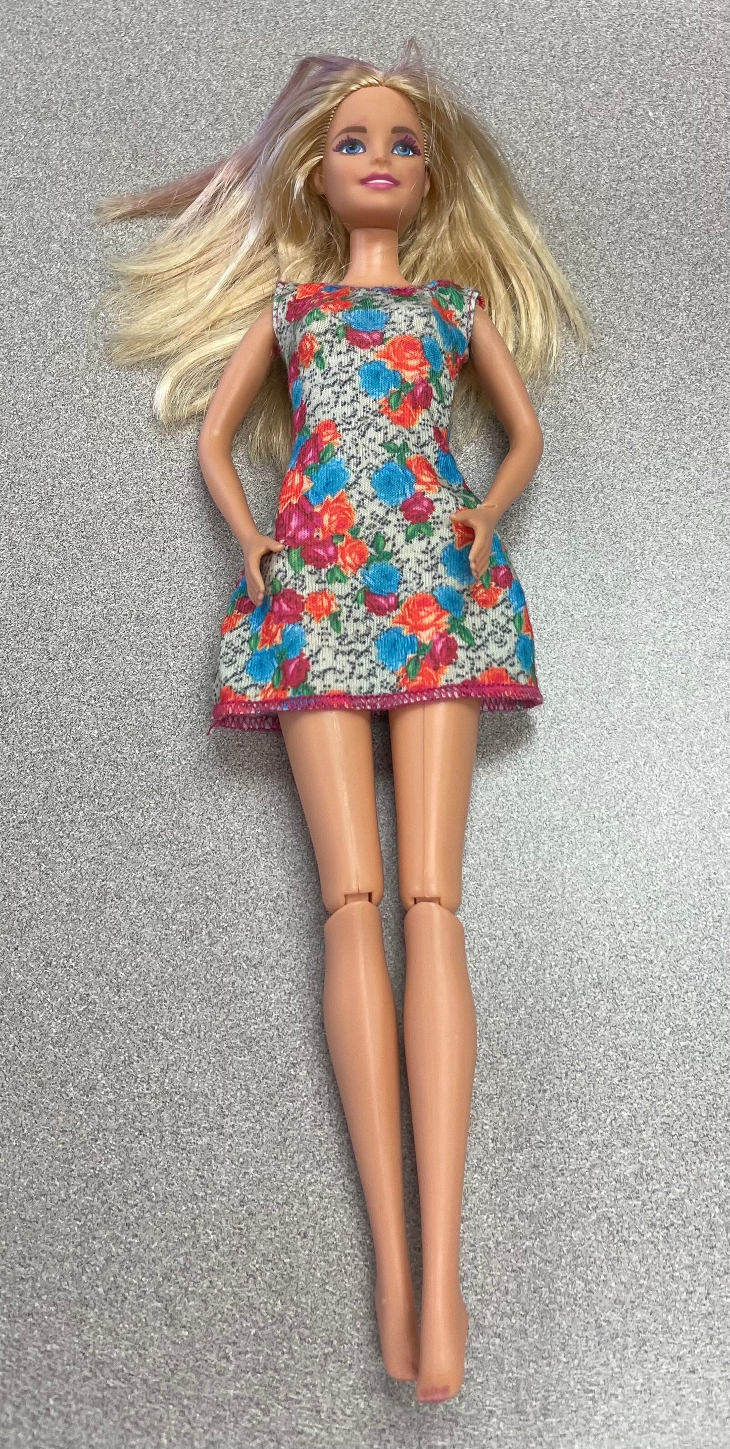 Floral Barbie Doll, 11inch