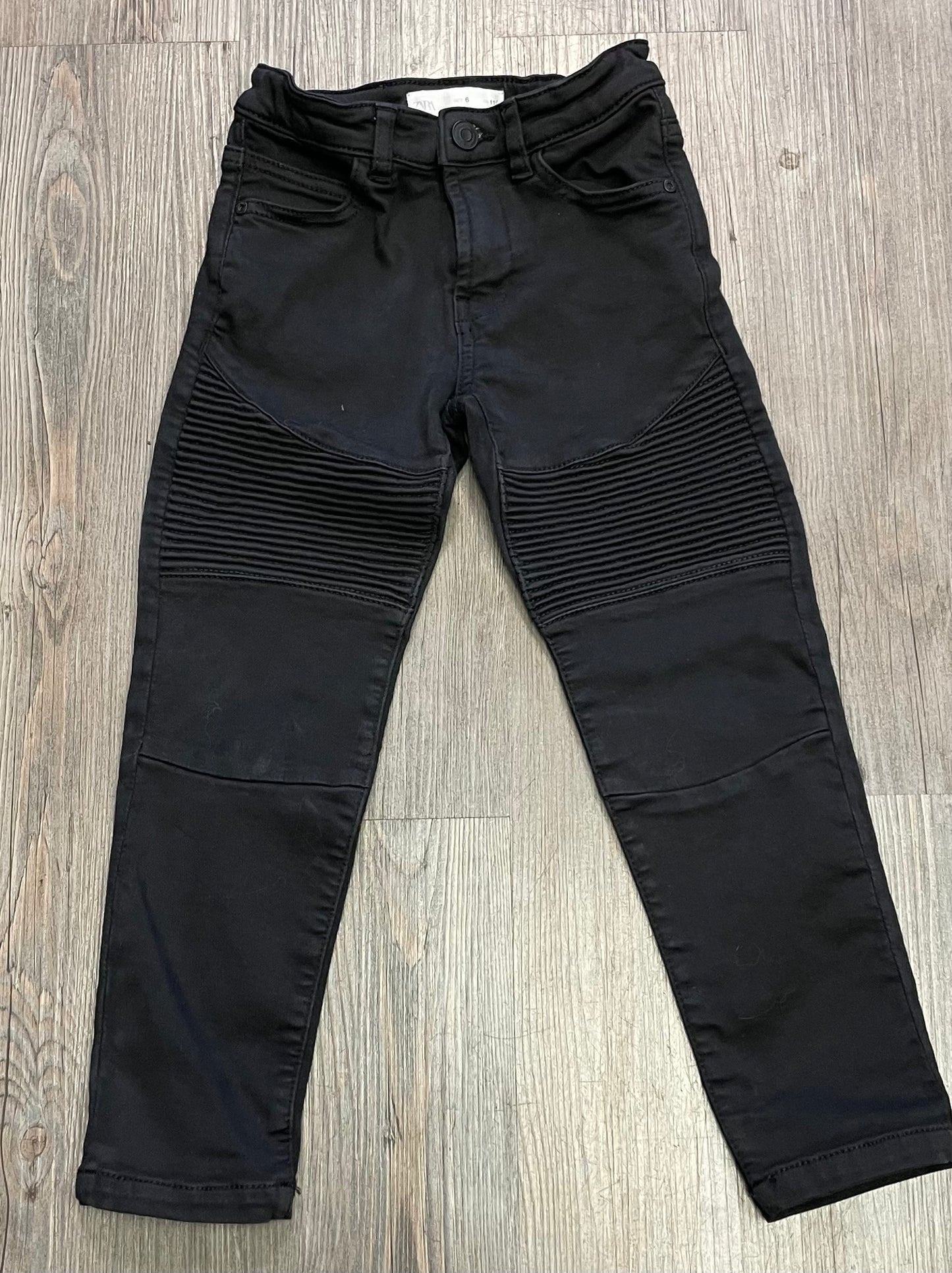 Black Zara Stretch Jeans, 6Y