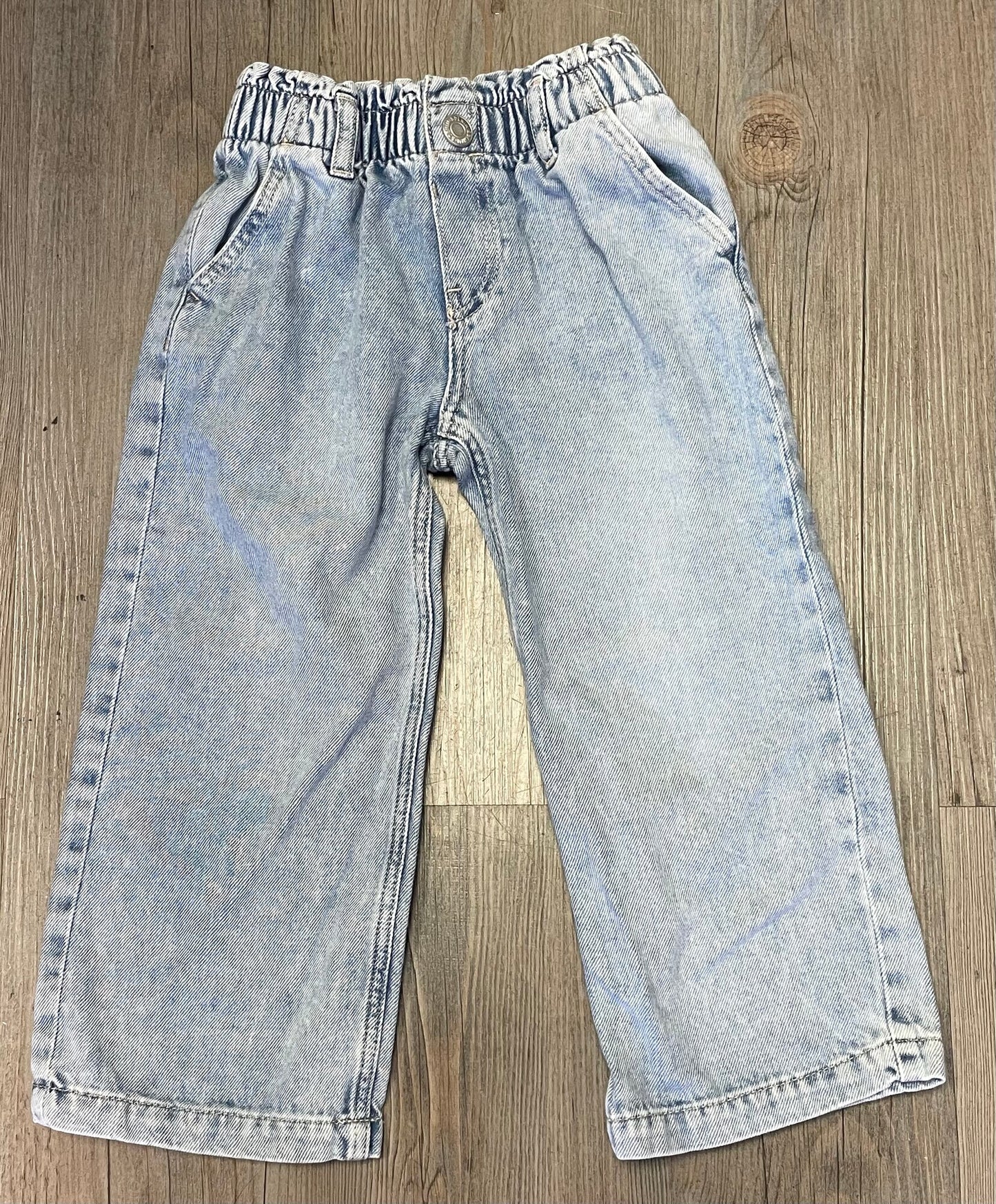 Blue H&M Wide Leg Jeans, 3Y
