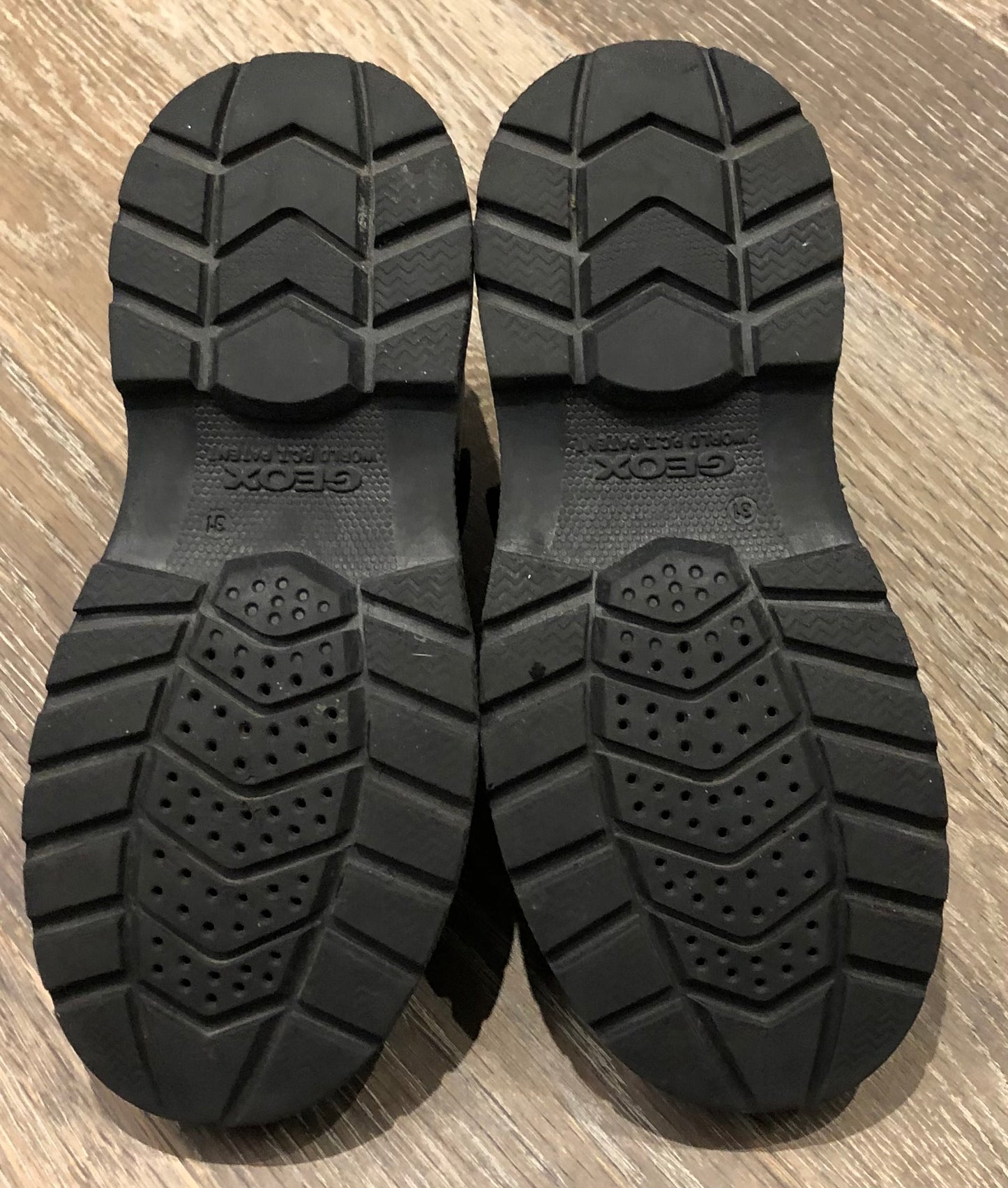 Black Geox Dress Shoes, 13Y
