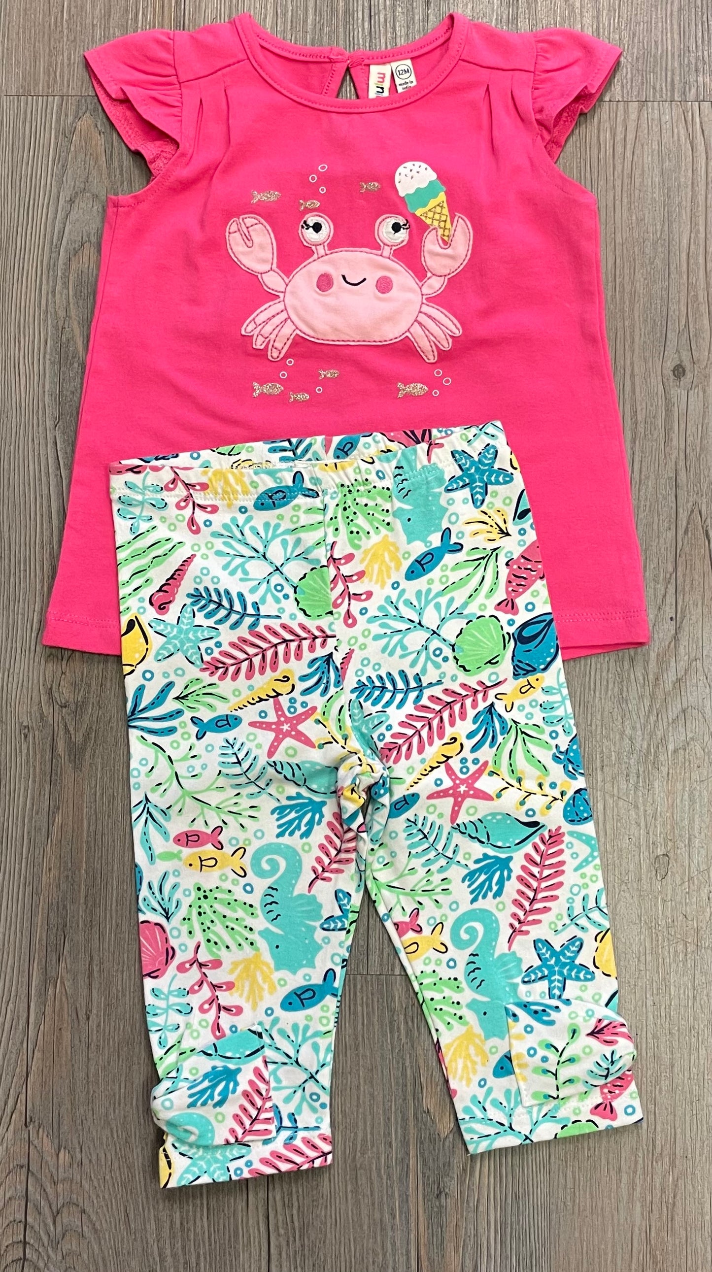 Pink Minibamba Clothing Set, 12M